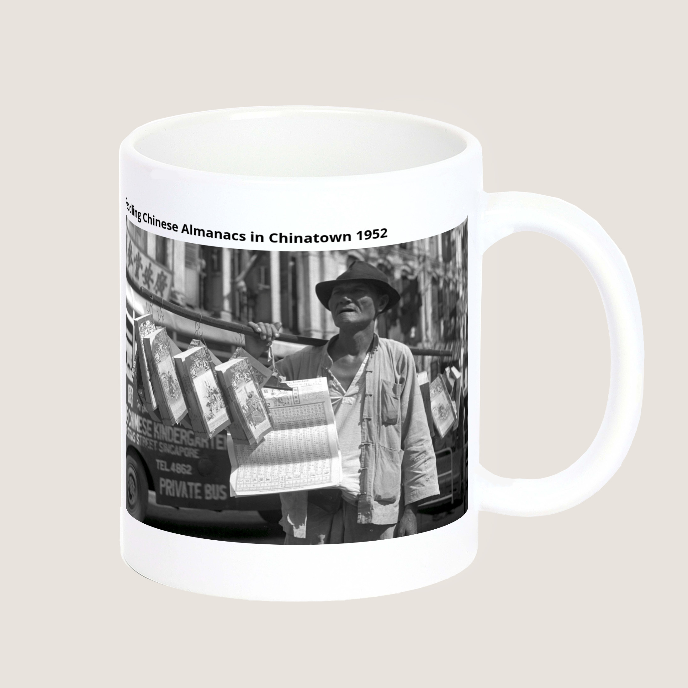 Peddling Chinese Almanacs in Chinatown 1952 Mug