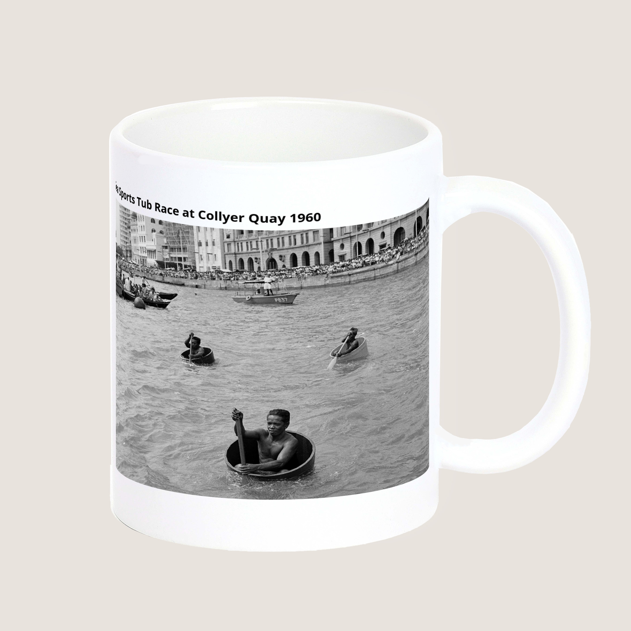 Sea Sports Tub Race at Collyer Quay 1960