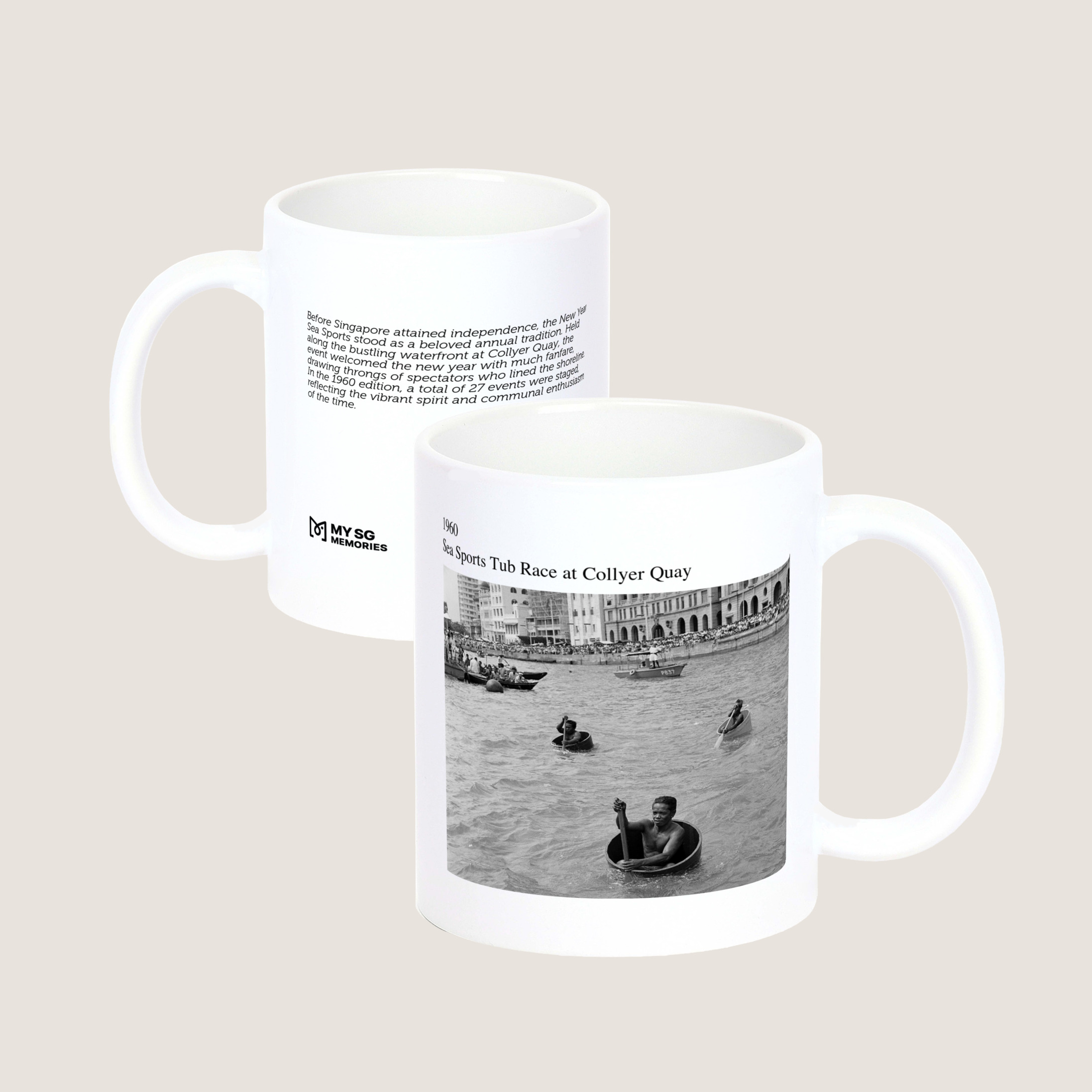 Sea Sports Tub Race at Collyer Quay 1960-My Sg Memories
