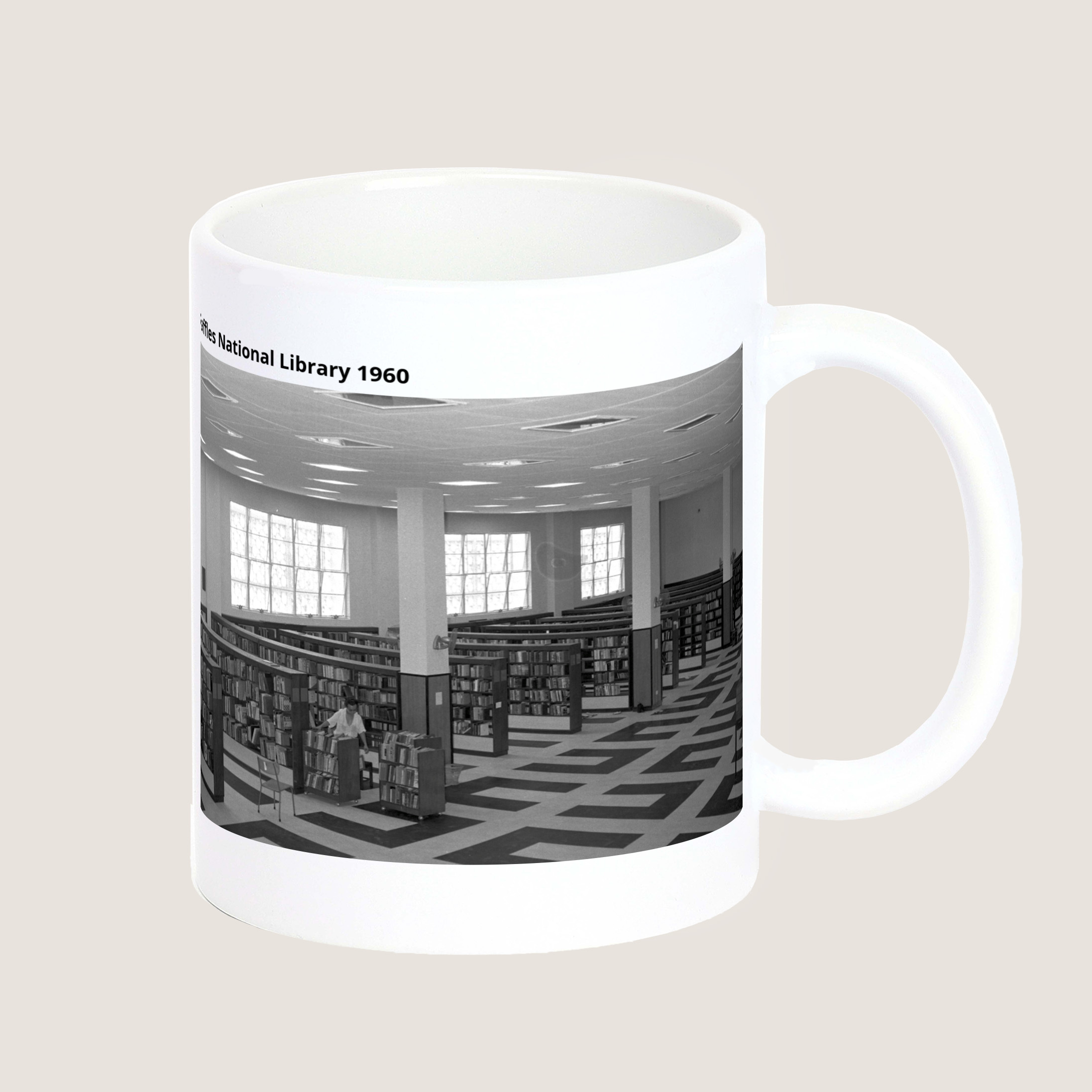 Raffles National Library 1960 Mug