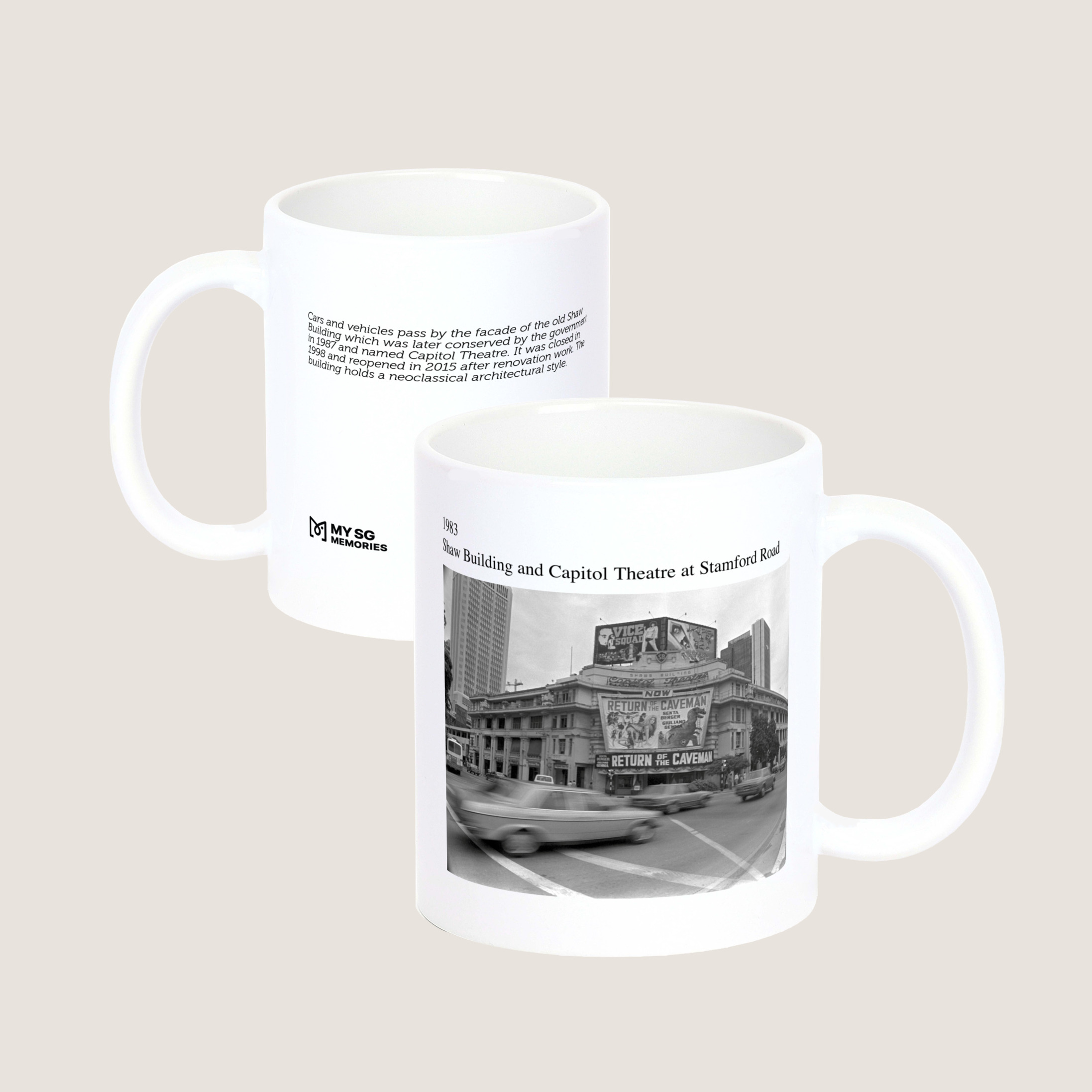 Shaw Building and Capitol Theatre at Stamford Road 1983-My Sg Memories