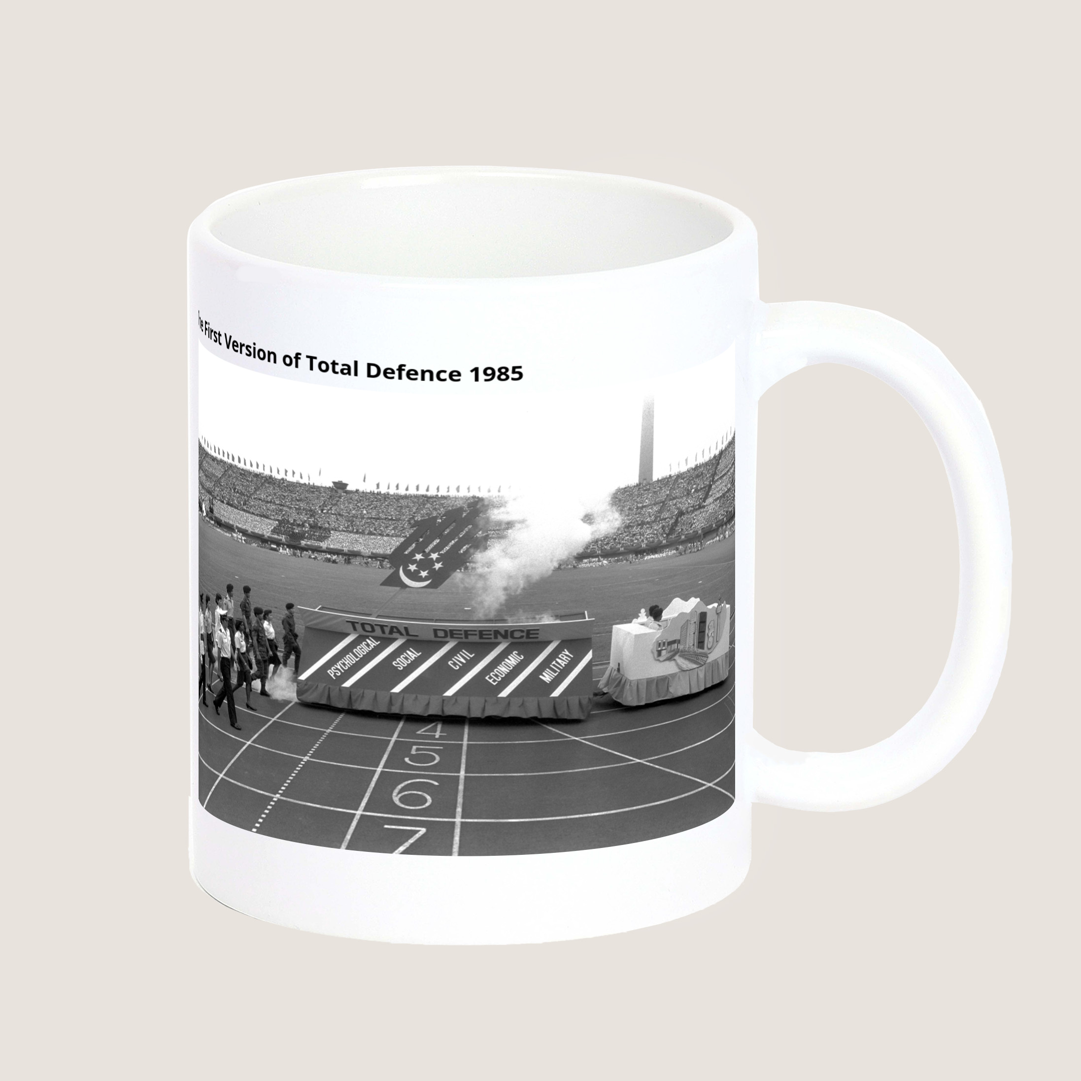 The First Version of Total Defence 1985 Mug