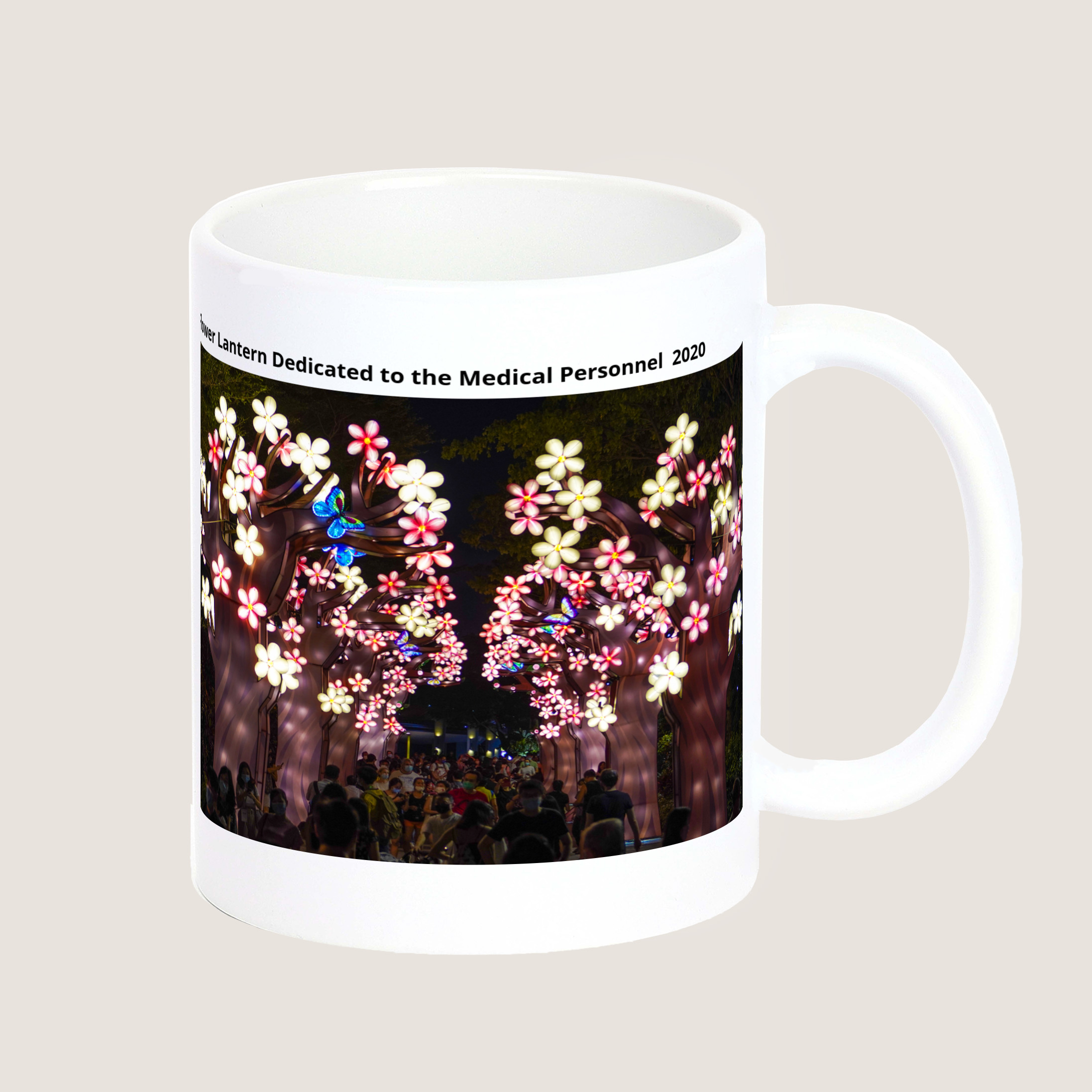 Flower Lantern Dedicated to the Medical Personnel 2020 Mug