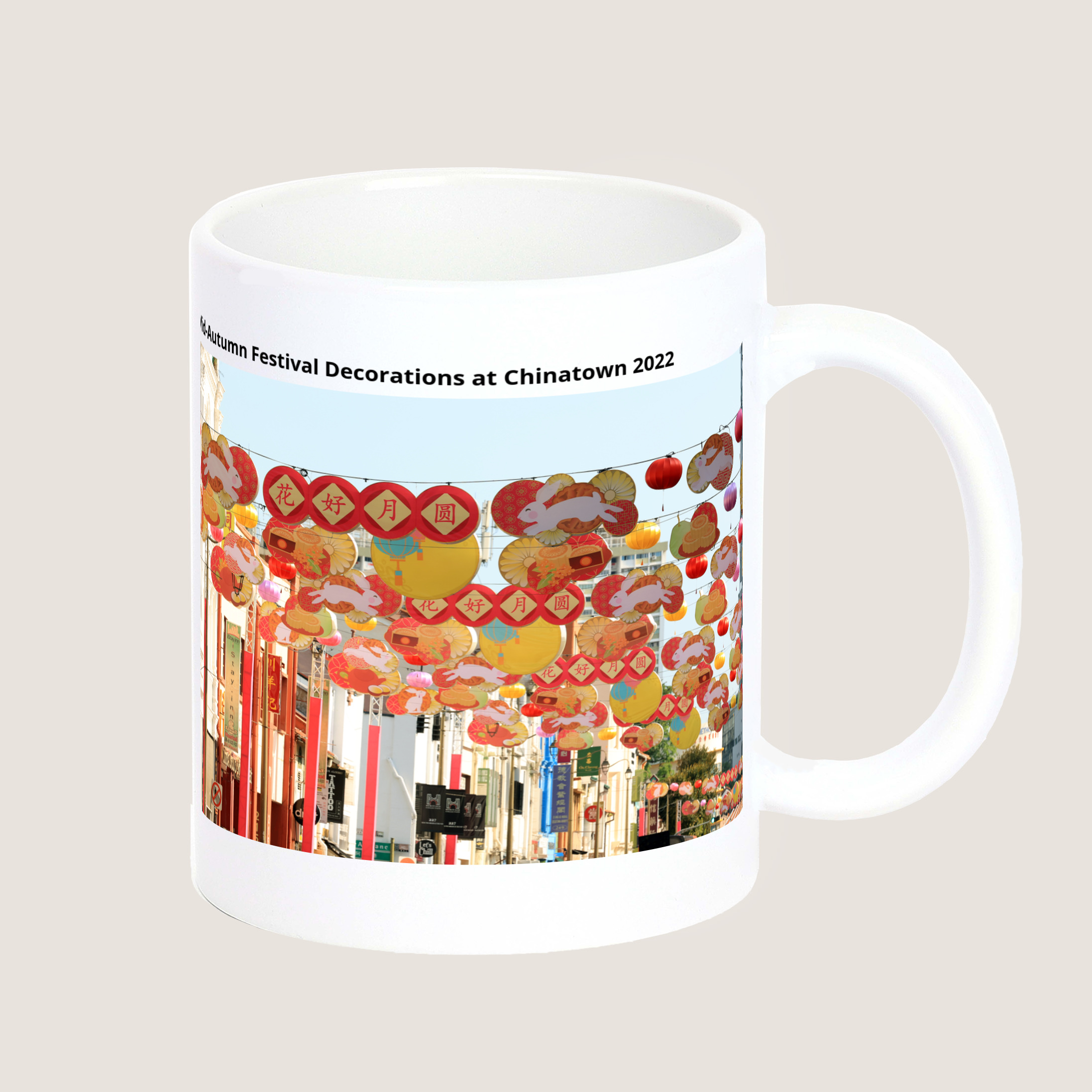 Mid-Autumn Festival Decorations at Chinatown 2022 Mug