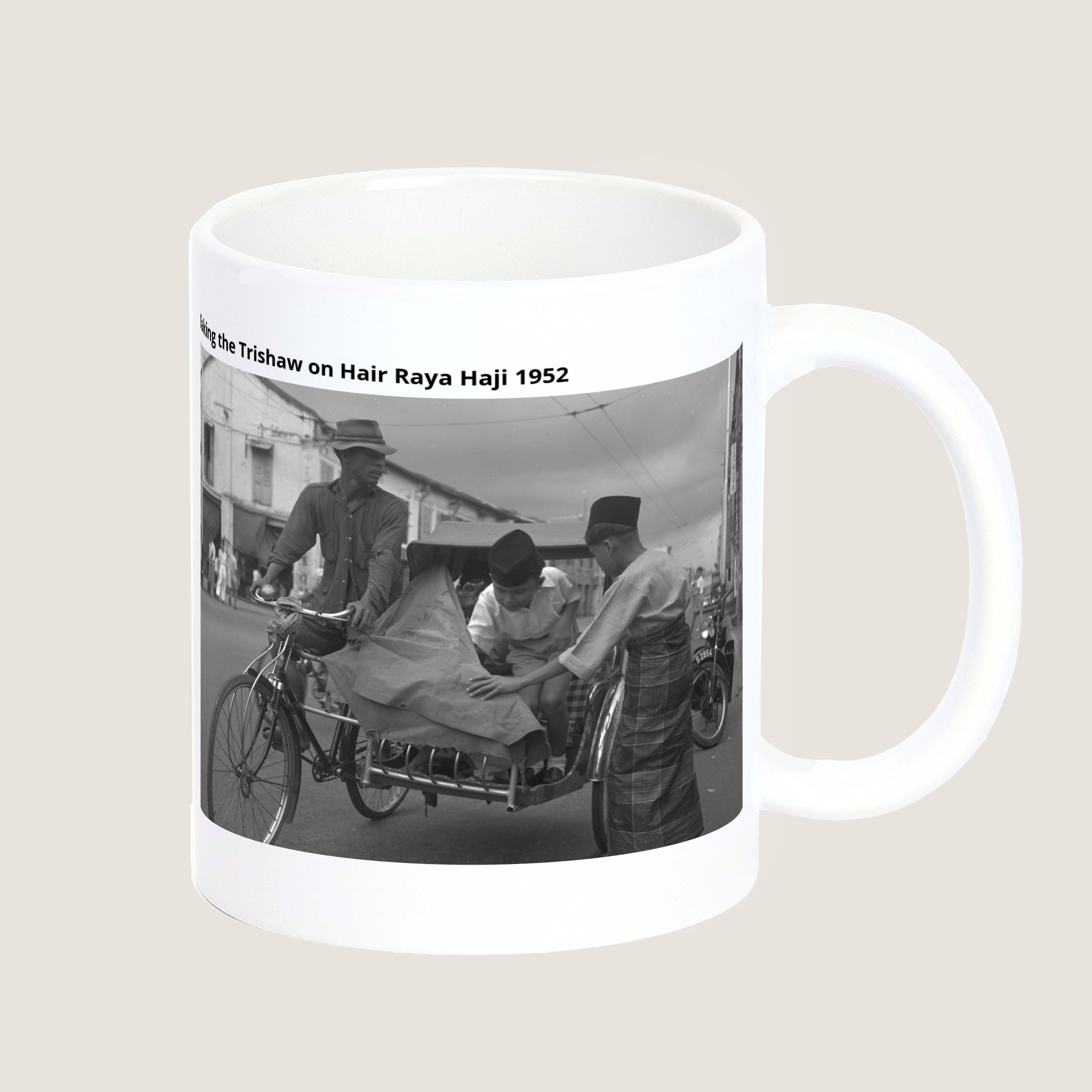 Taking the Trishaw on Hari Raya Haji 1952-My Sg Memories