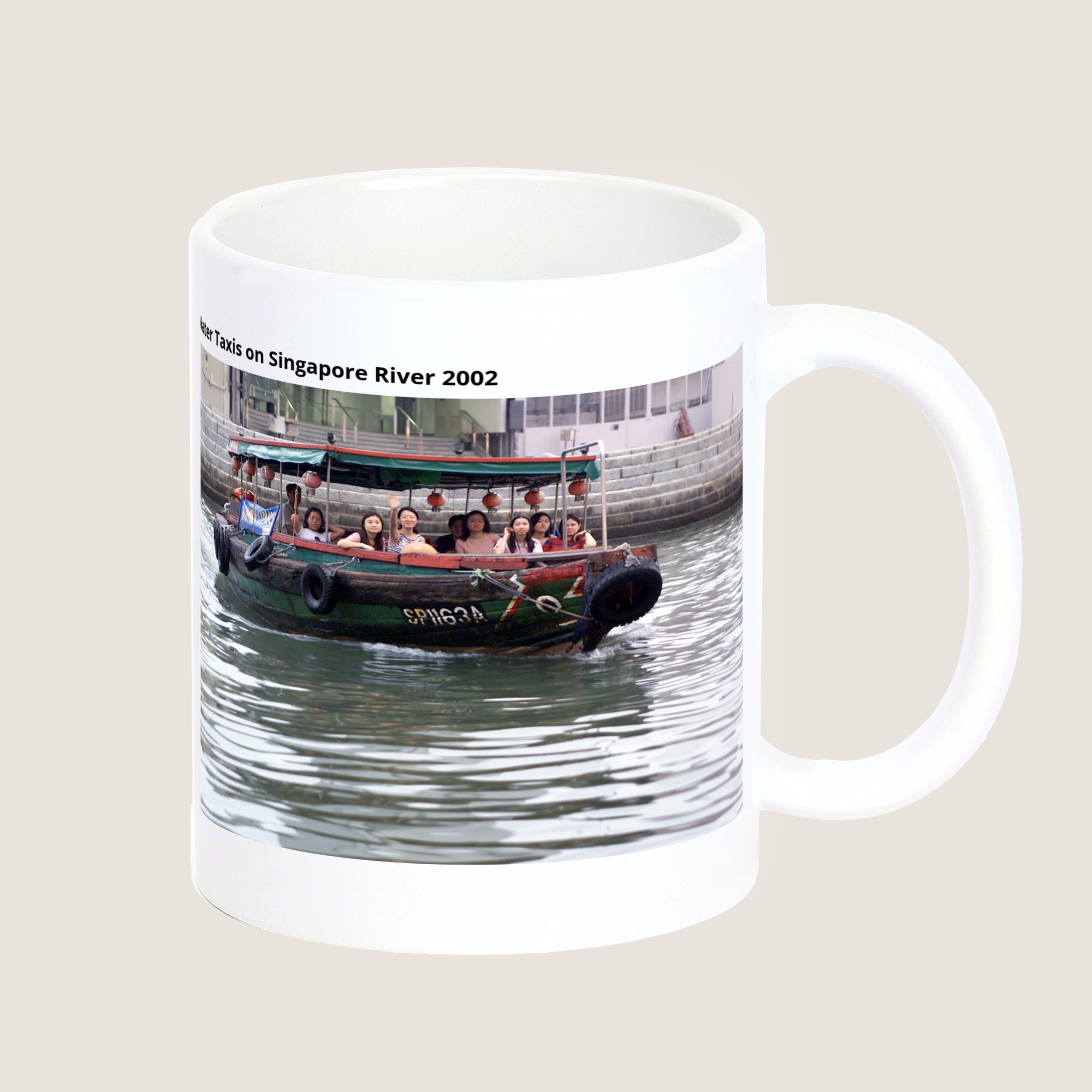 Water Taxis on Singapore River 2002-My Sg Memories