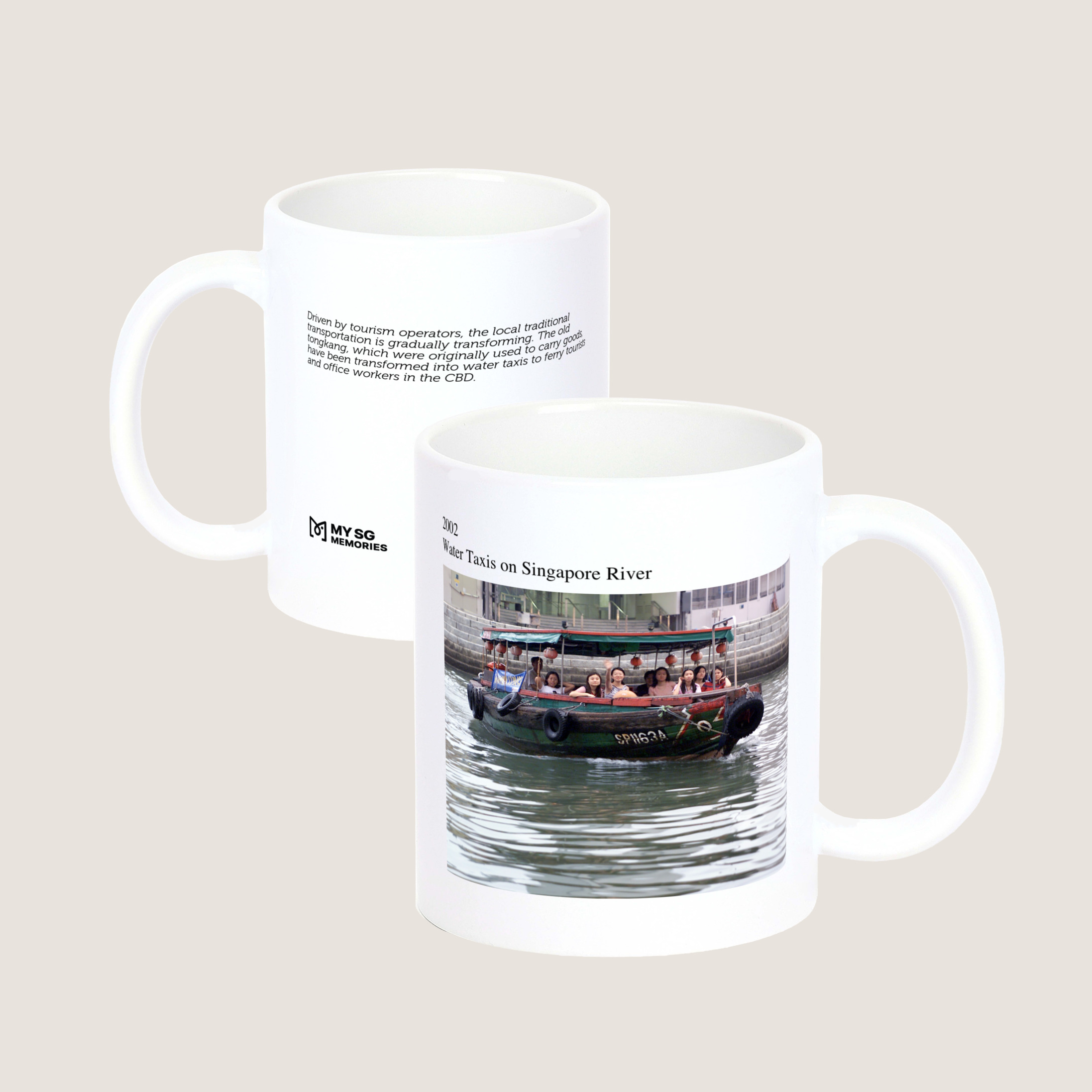Water Taxis on Singapore River 2002-My Sg Memories