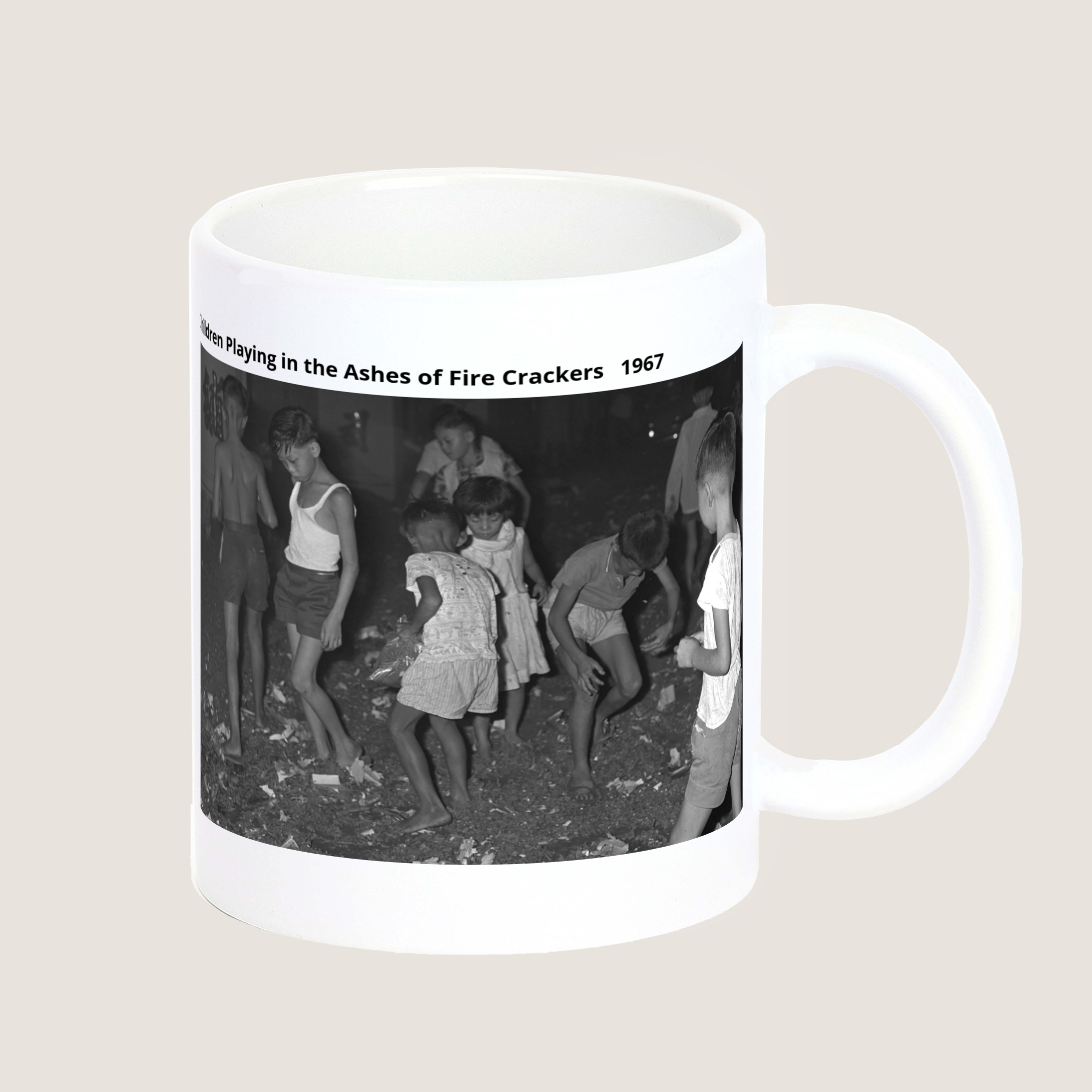 Children Playing in the Ashes of Fire Crackers 1967-My Sg Memories