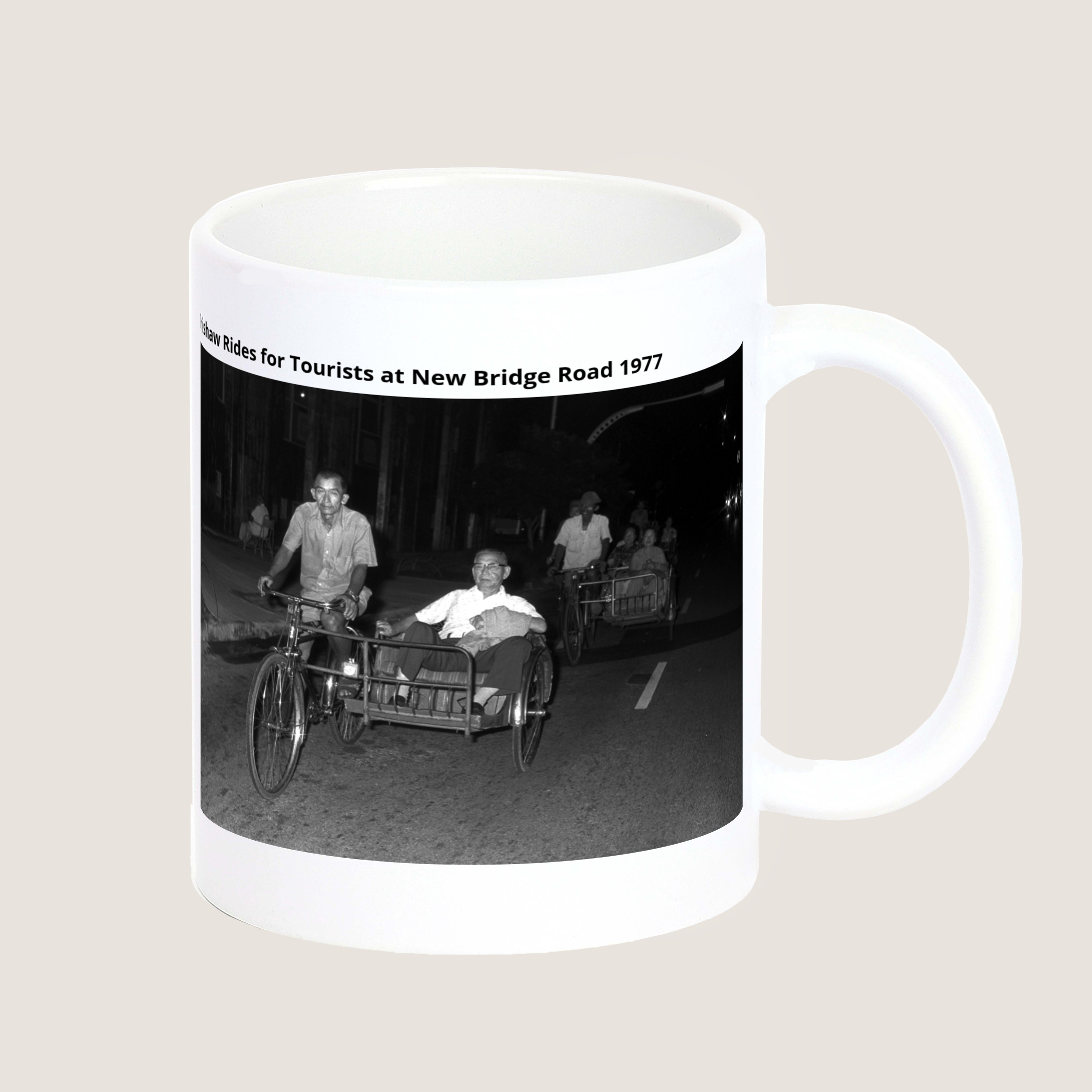 Trishaw Rides for Tourists at New Bridge Road 1977-My Sg Memories