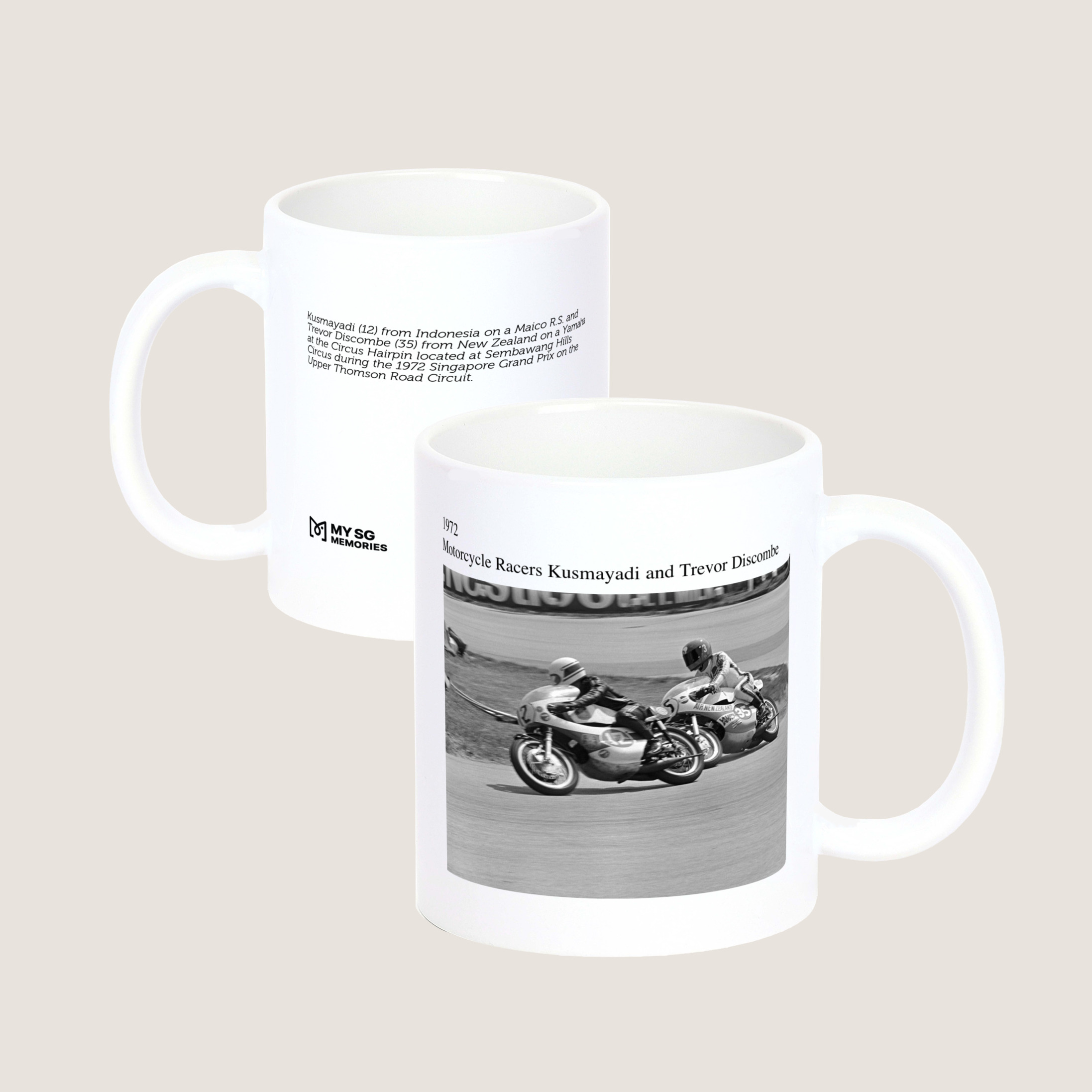 Motorcycle Racers Kusmayadi and Trevor Discombe 1972-My Sg Memories