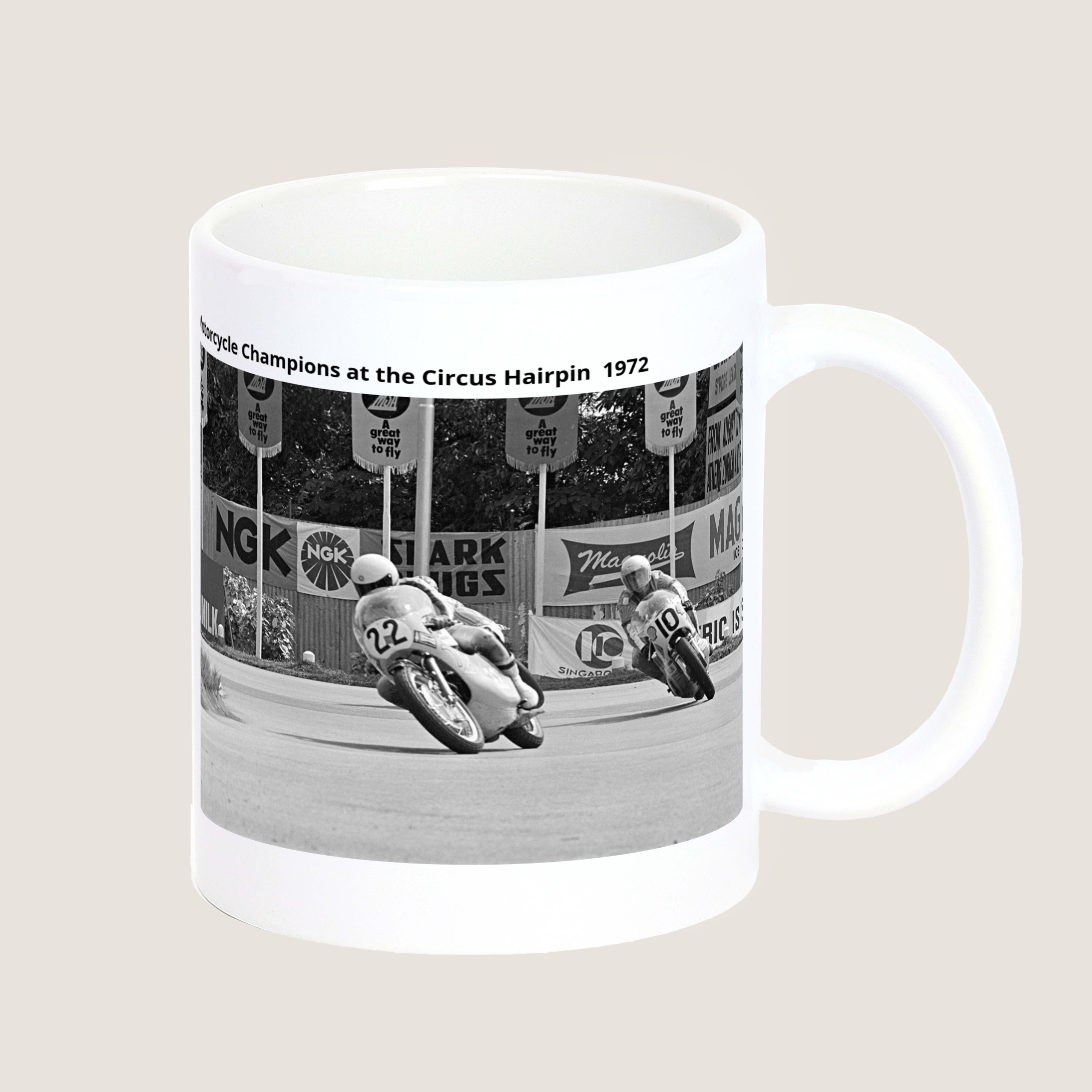 Motorcycle Champions at the Circus Hairpin 1972