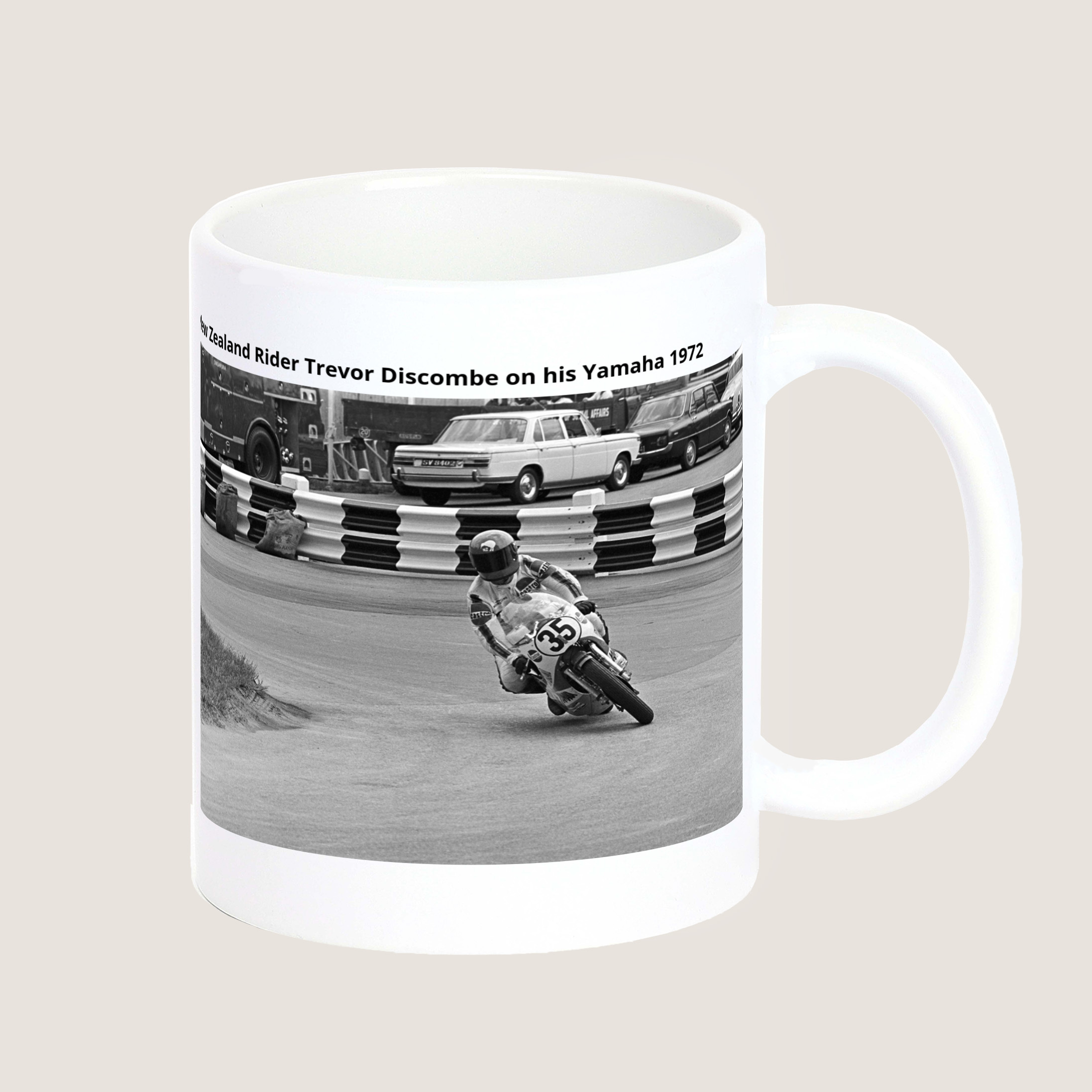 New Zealand Rider Trevor Discombe on his Yamaha 1972