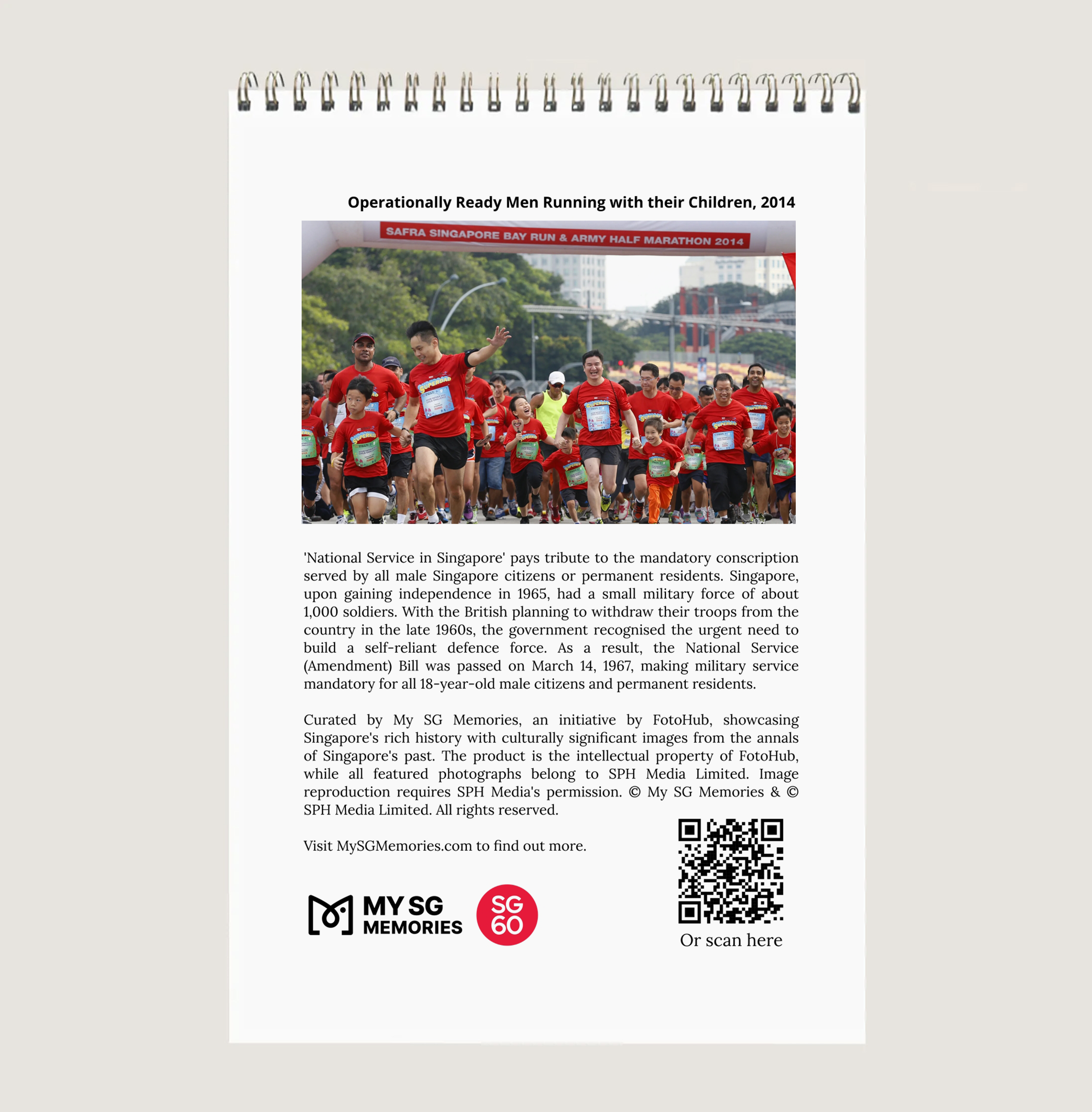 Army in Singapore Calendar