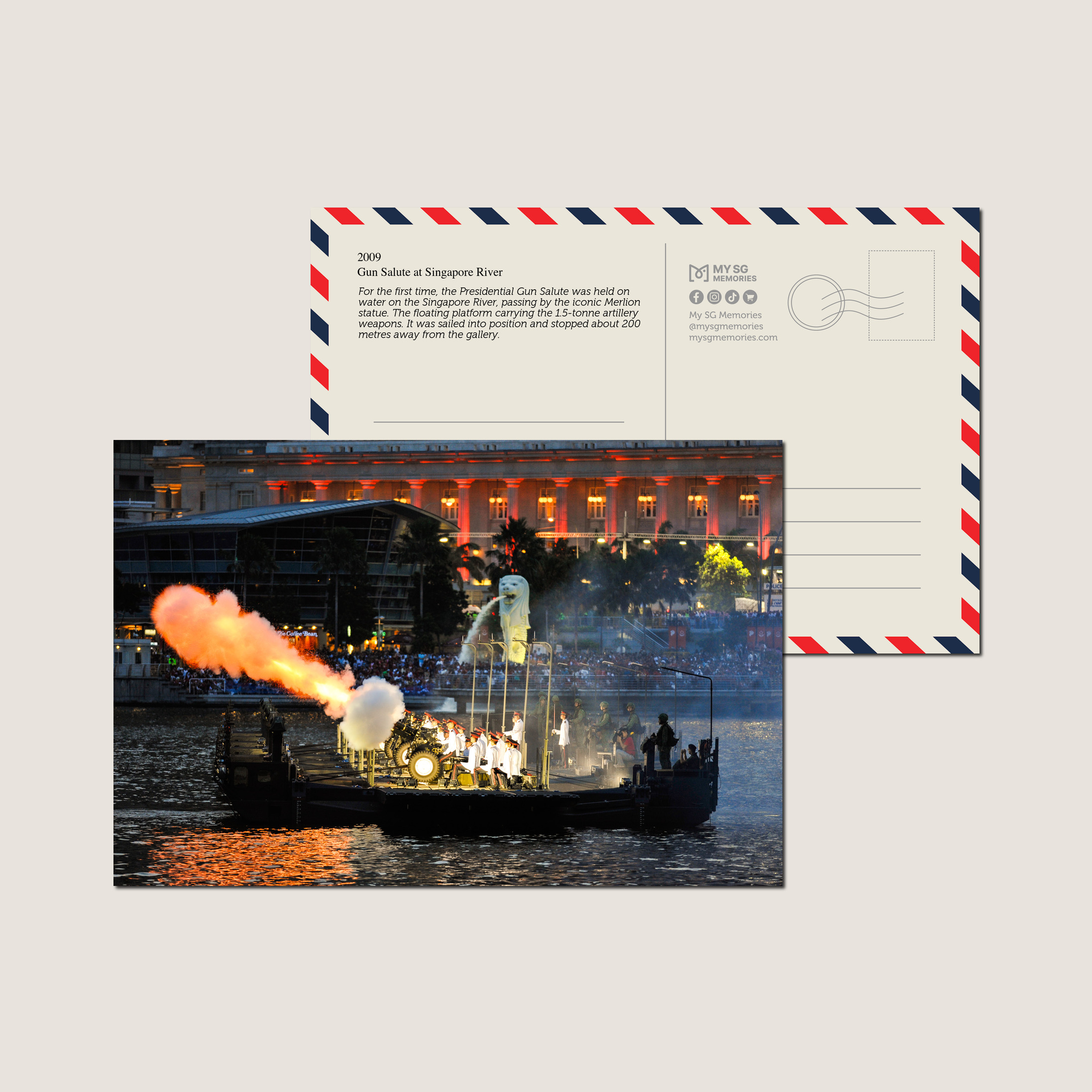 Gun Salute at Singapore River 2009-My Sg Memories