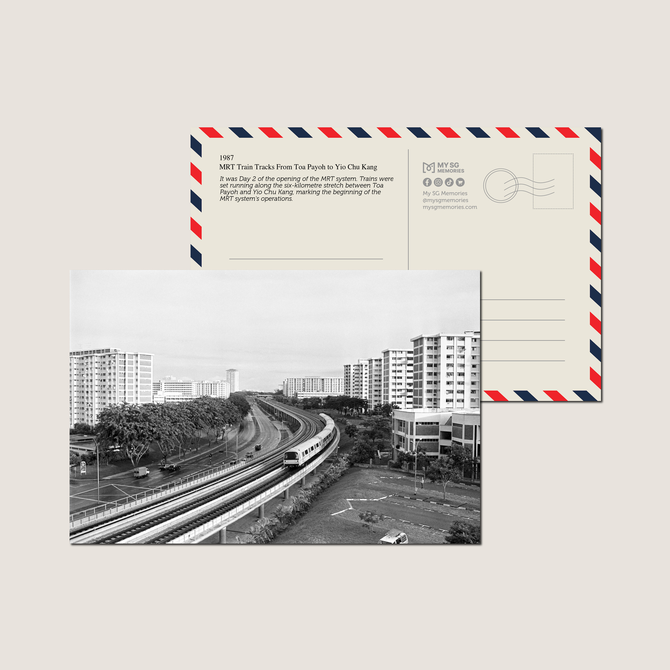 MRT Train Tracks From Toa Payoh to Yio Chu Kang 1987-My Sg Memories