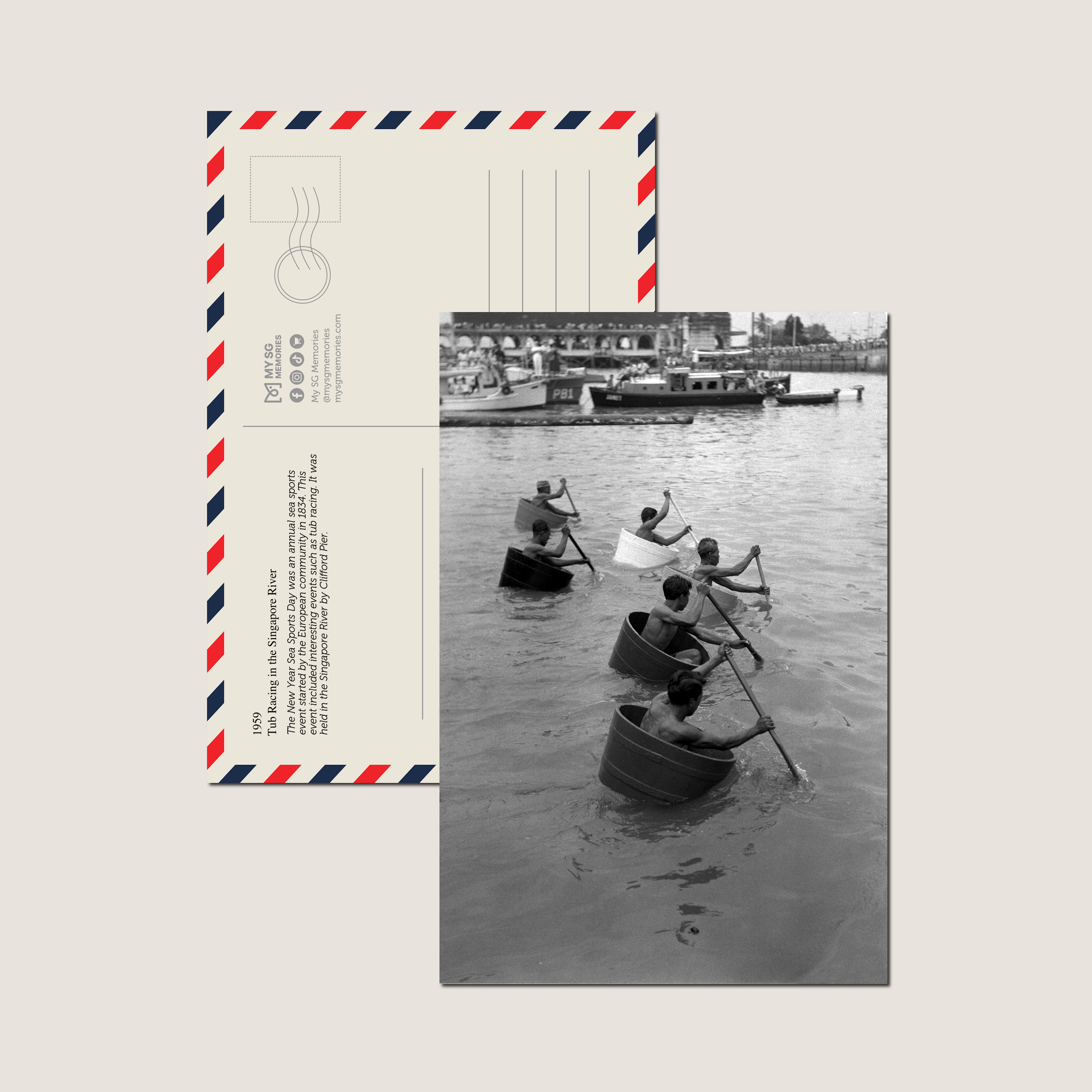 Tub Racing in the Singapore River 1959-My Sg Memories
