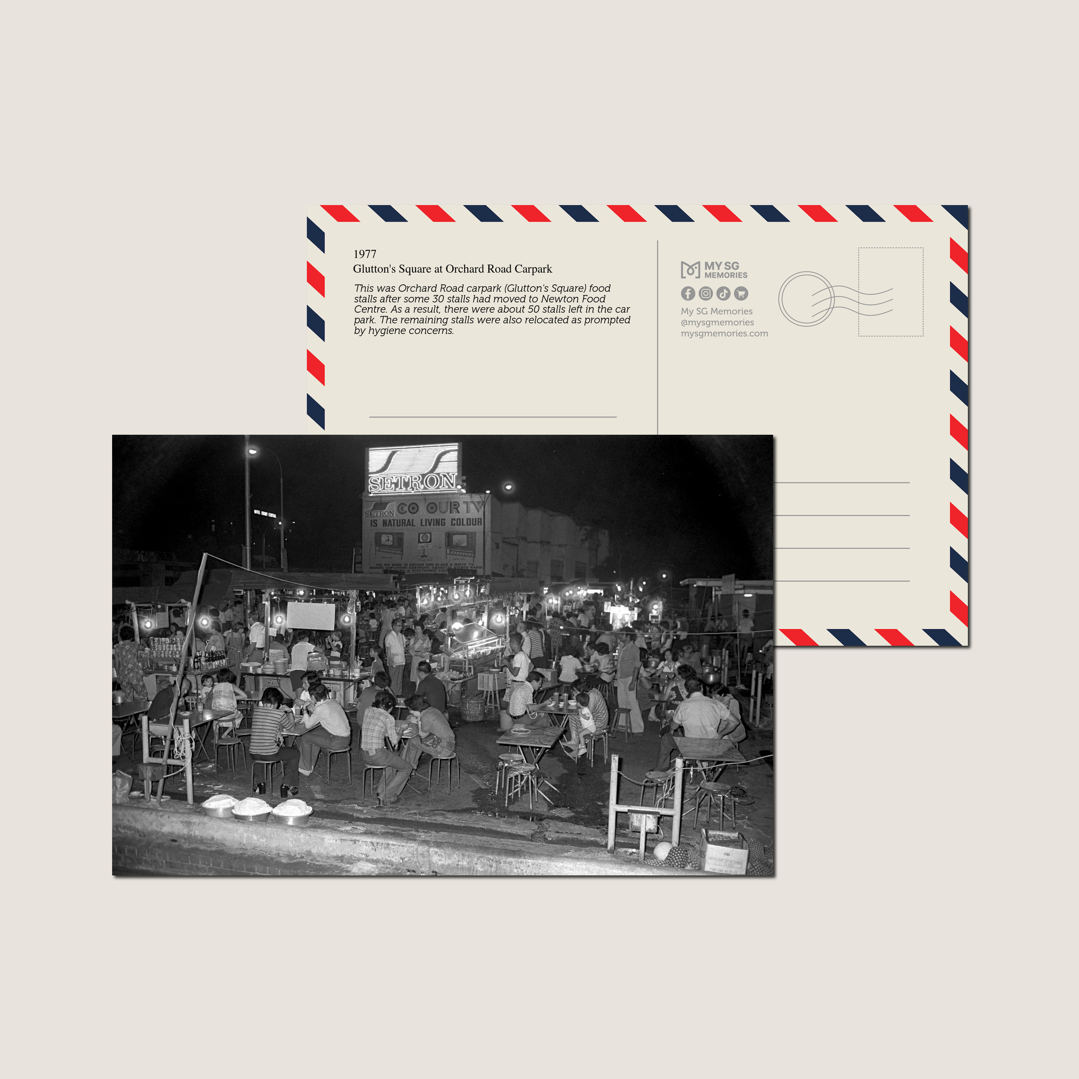 Glutton's Square at Orchard Road Carpark 1977-My Sg Memories