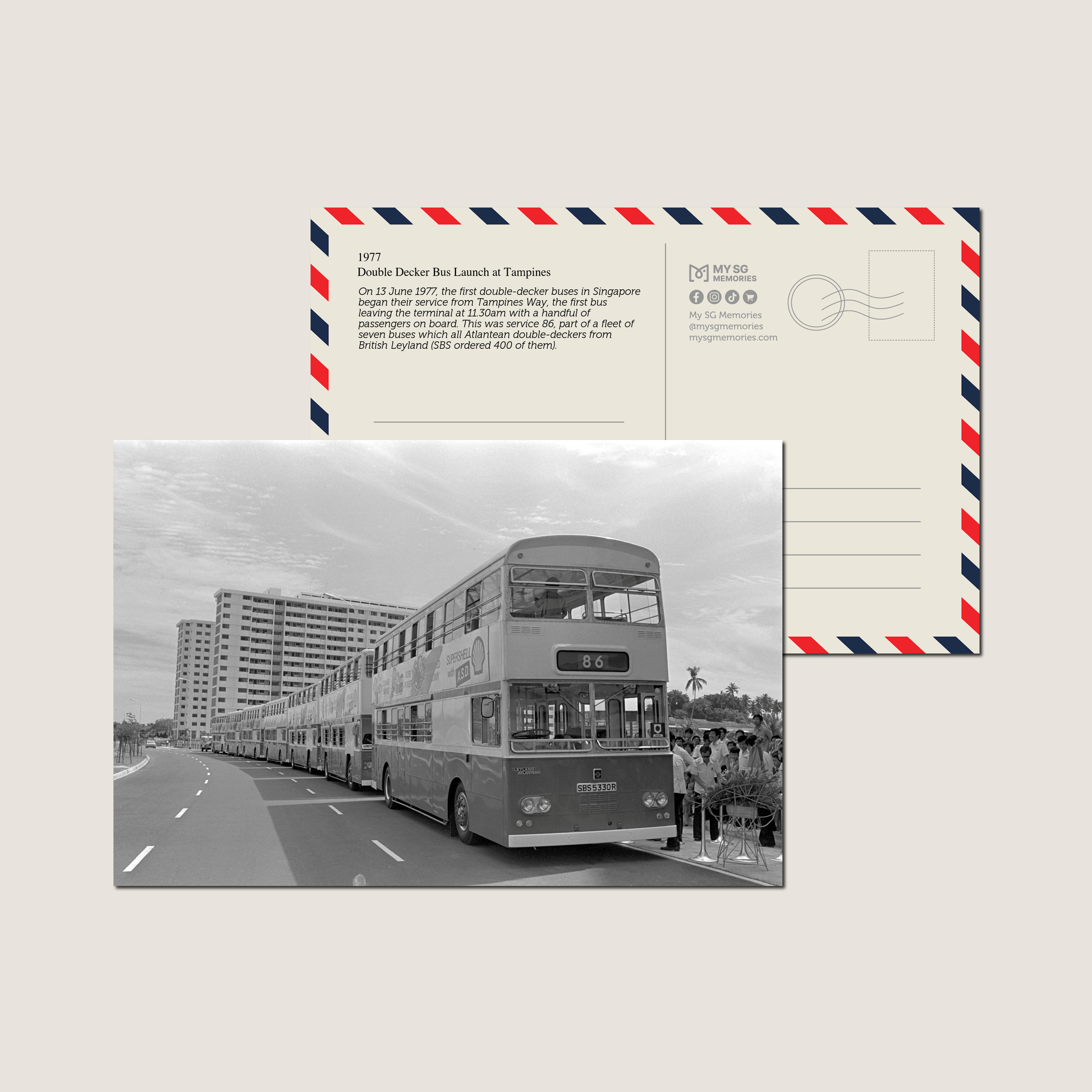 Double Decker Bus Launch at Tampines 1977-My Sg Memories