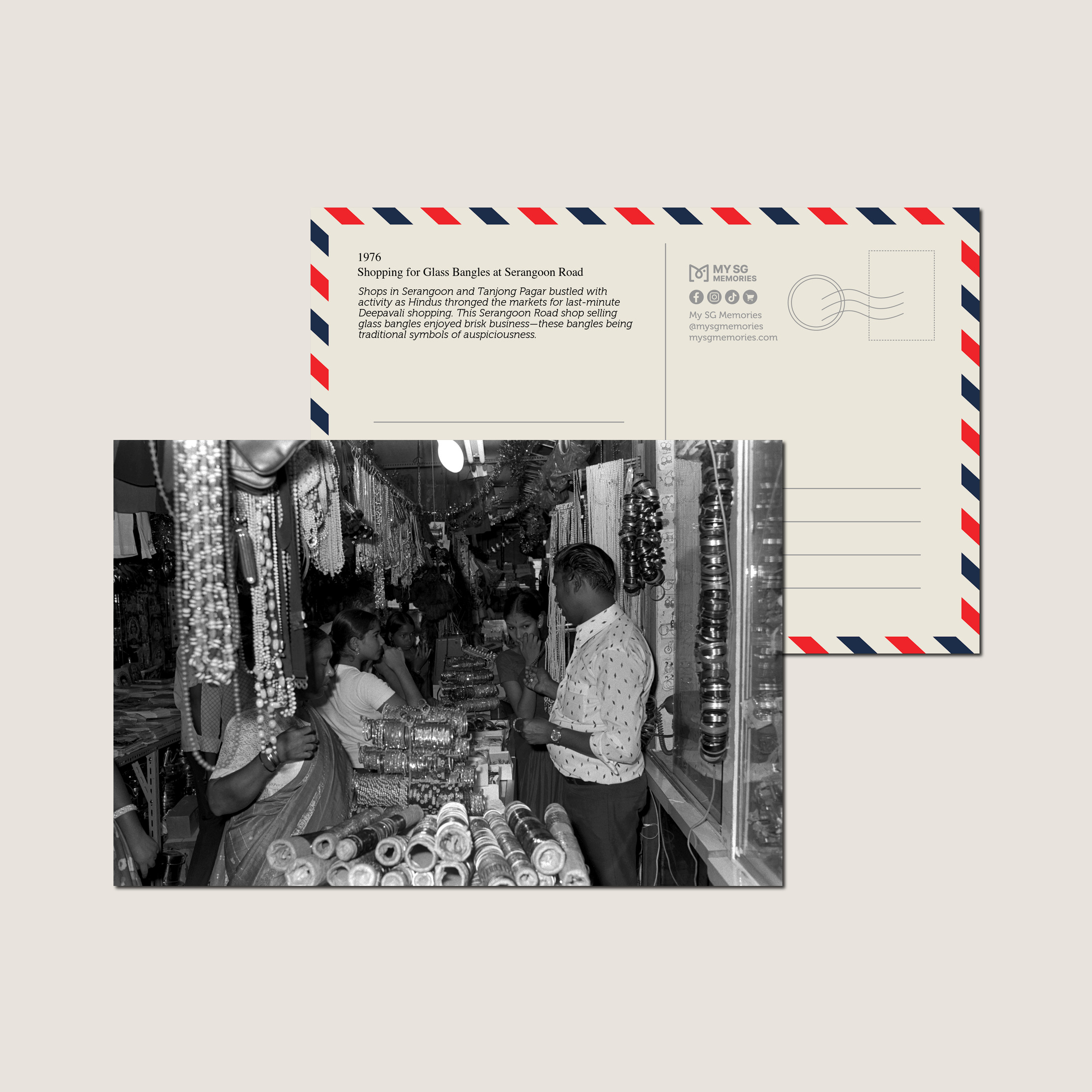 Shopping for Glass Bangles at Serangoon Road 1976-My Sg Memories
