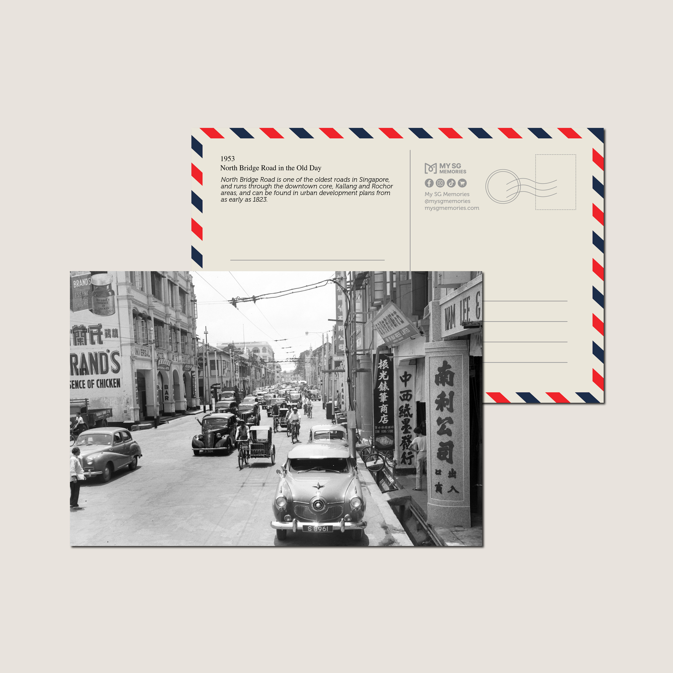 North Bridge Road in the Old Day 1953-My Sg Memories