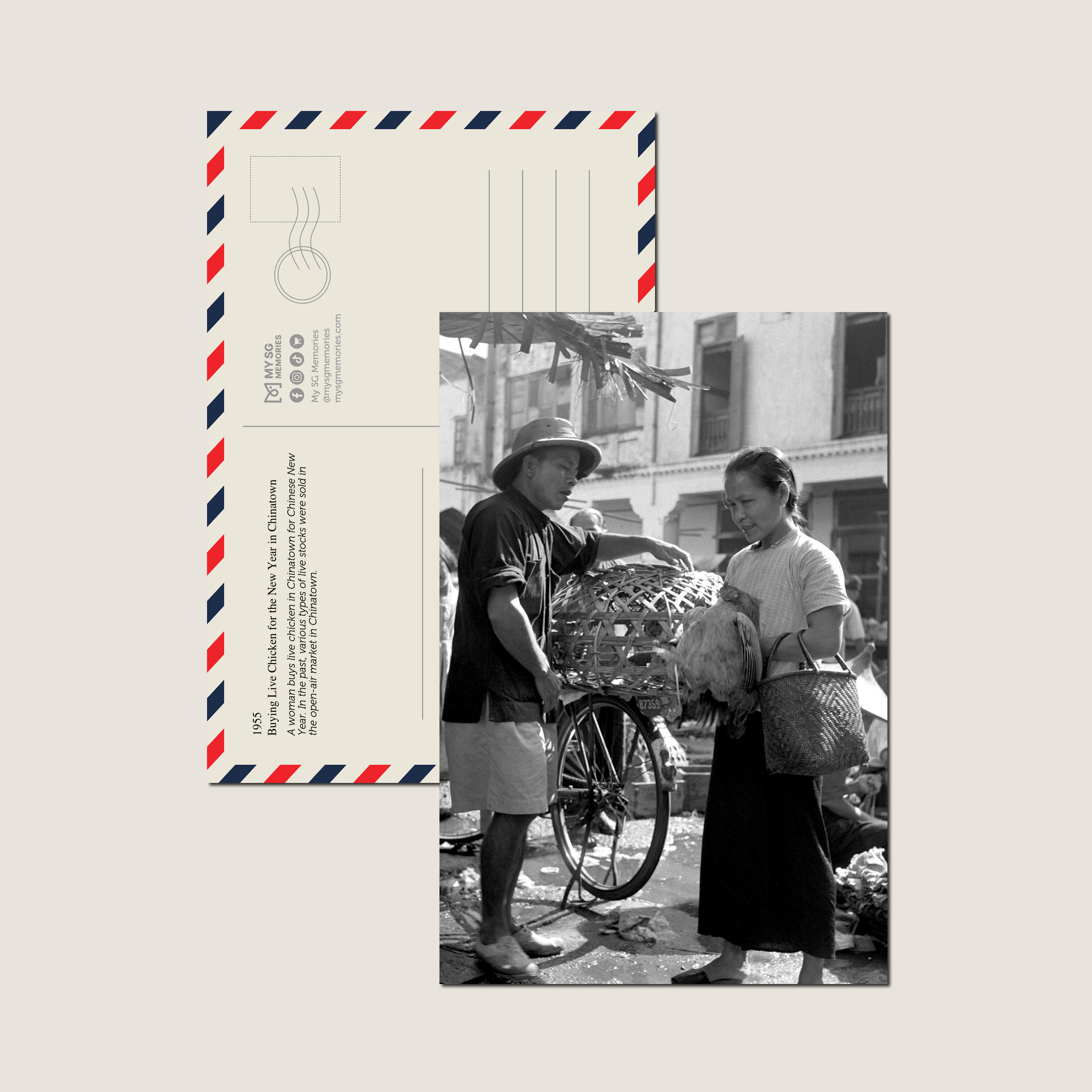 Buying Live Chicken for the New Year in Chinatown 1955-My Sg Memories