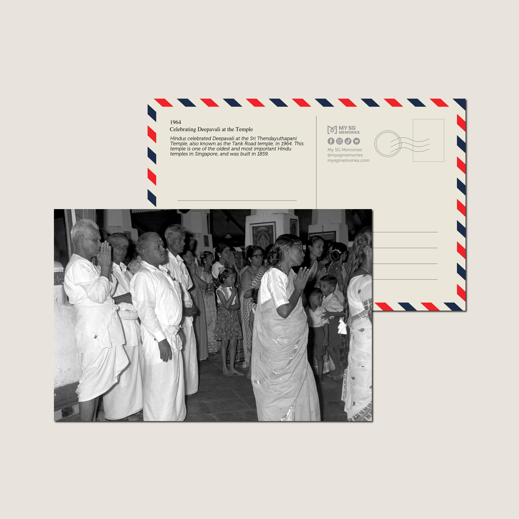 Celebrating Deepavali at the Temple 1964-My Sg Memories