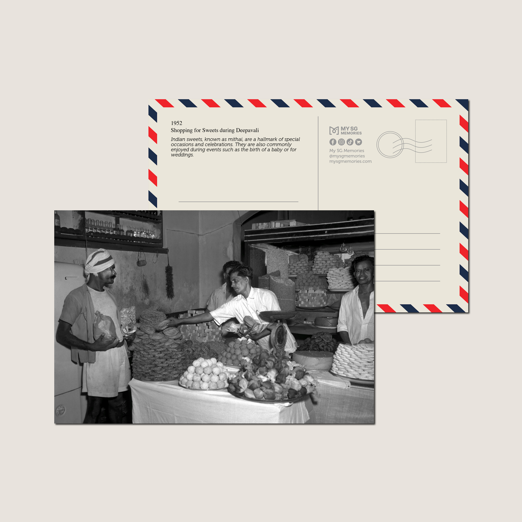Shopping for Sweets during Deepavali 1952-My Sg Memories