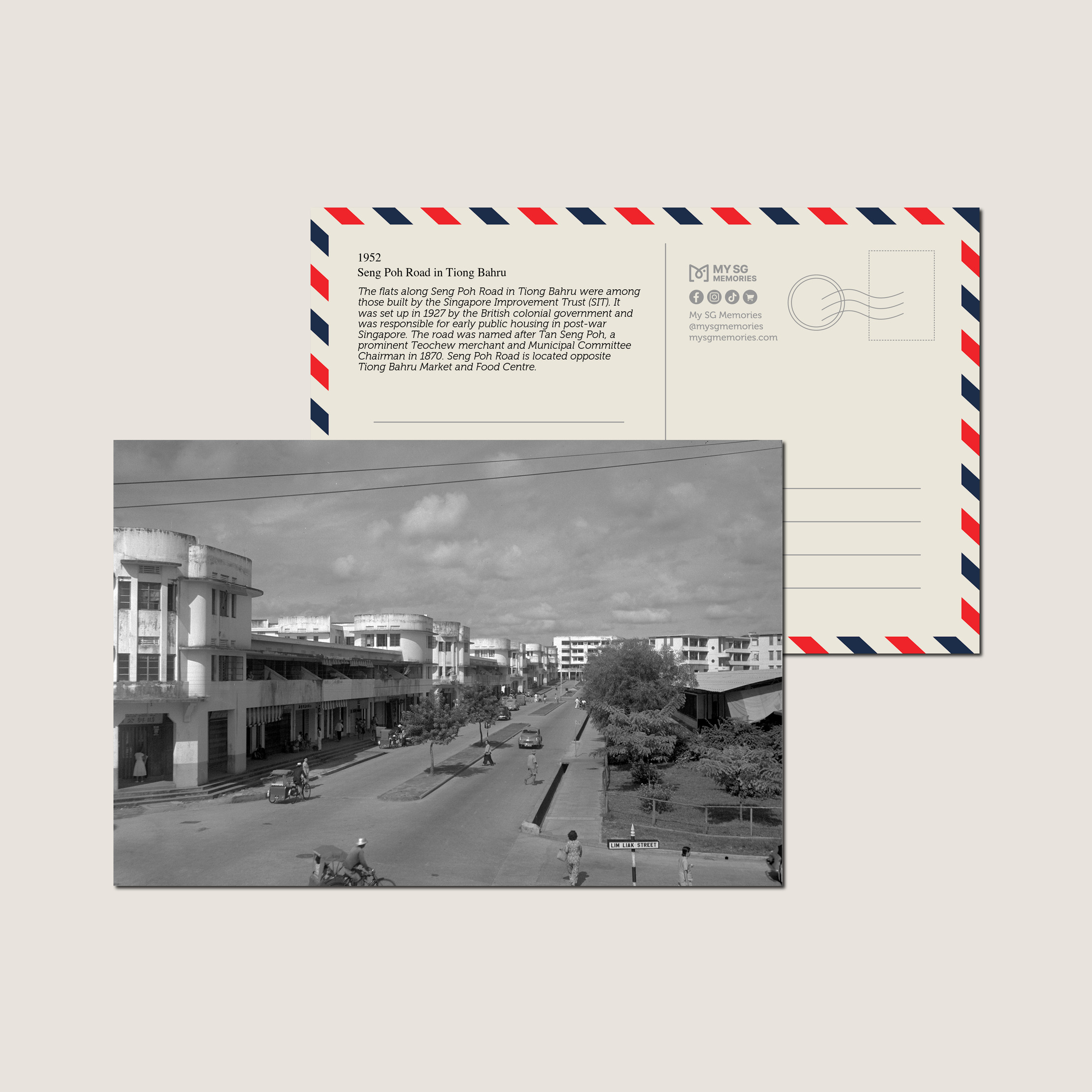 Seng Poh Road in Tiong Bahru 1952-My Sg Memories