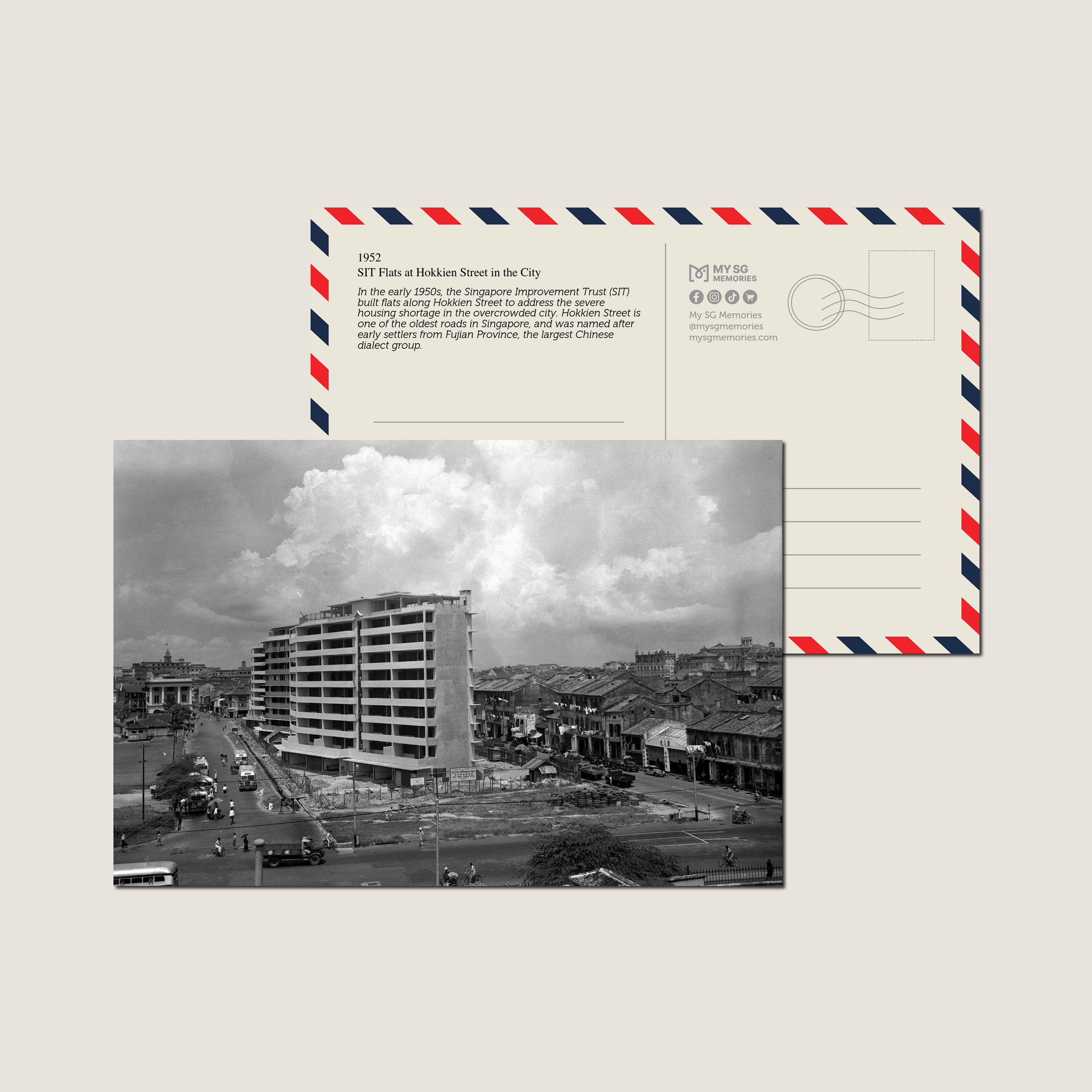 SIT Flats at Hokkien Street in the City 1952-My Sg Memories