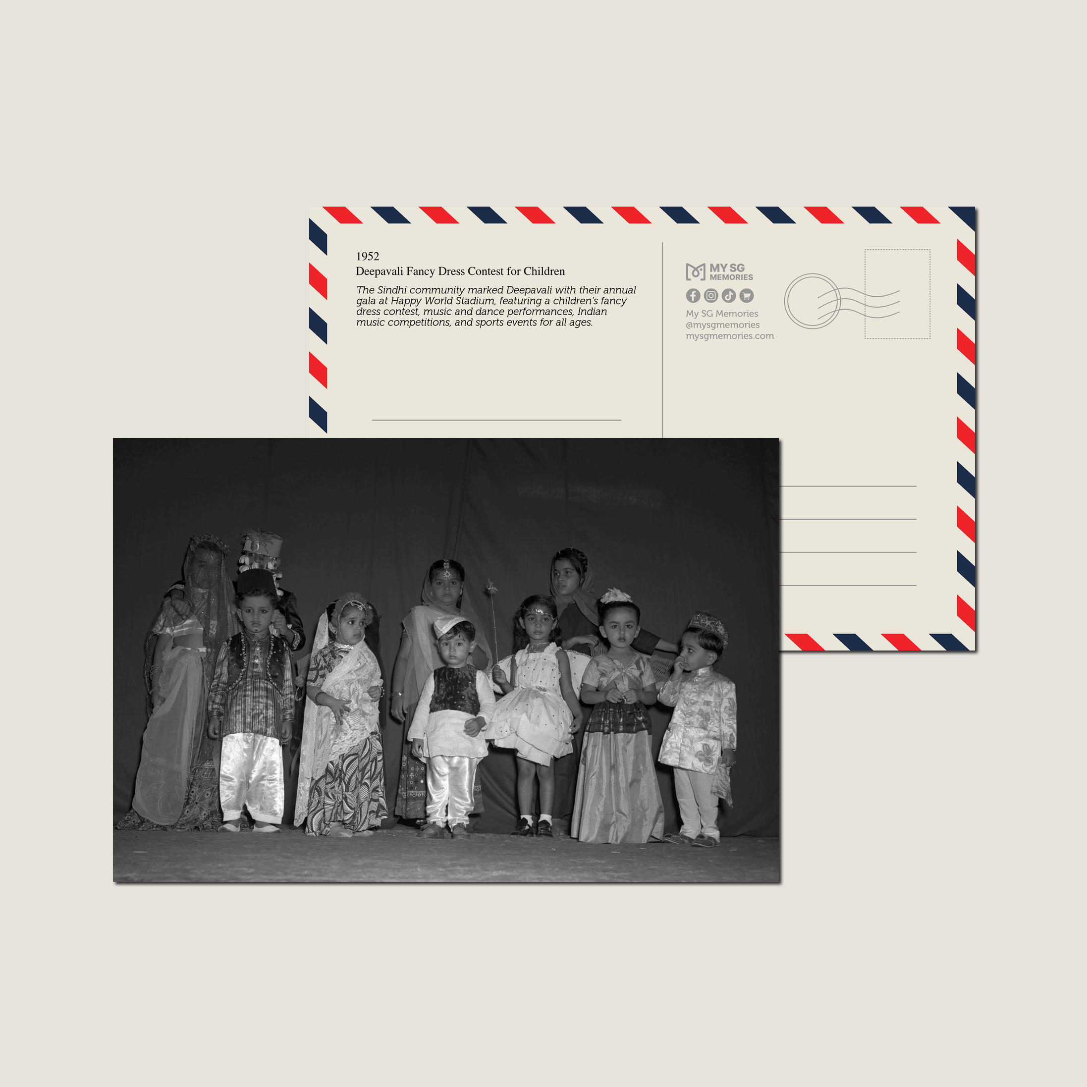 Deepavali Fancy Dress Contest for Children 1952-My Sg Memories