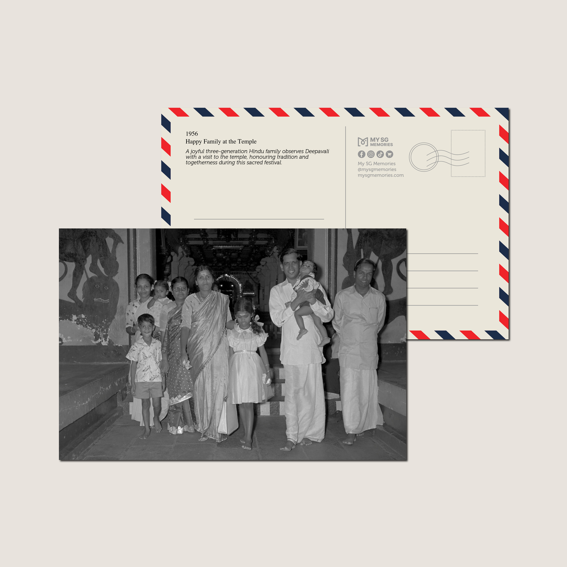 Happy Family at the Temple 1956-My Sg Memories