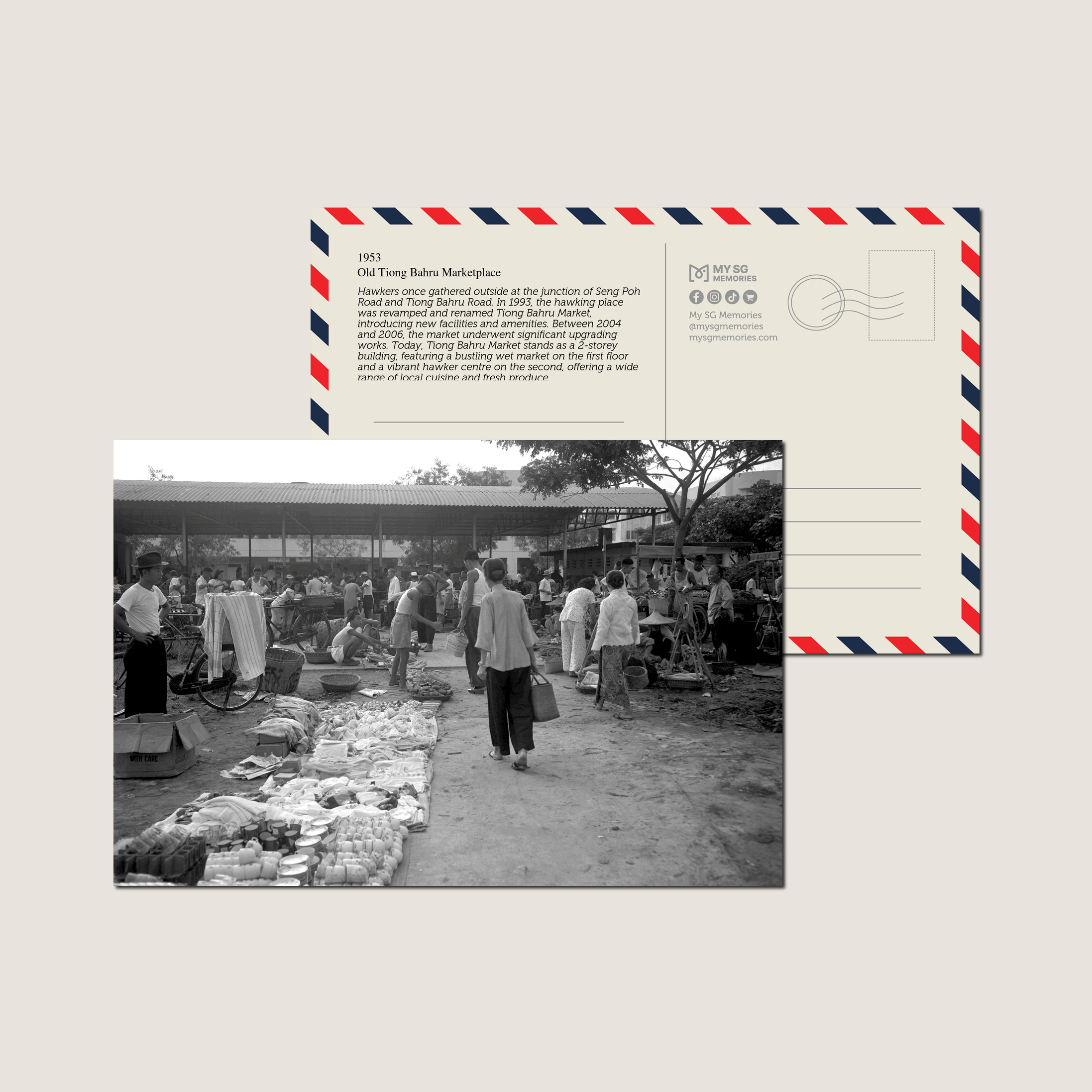 Old Tiong Bahru Marketplace 1953-My Sg Memories