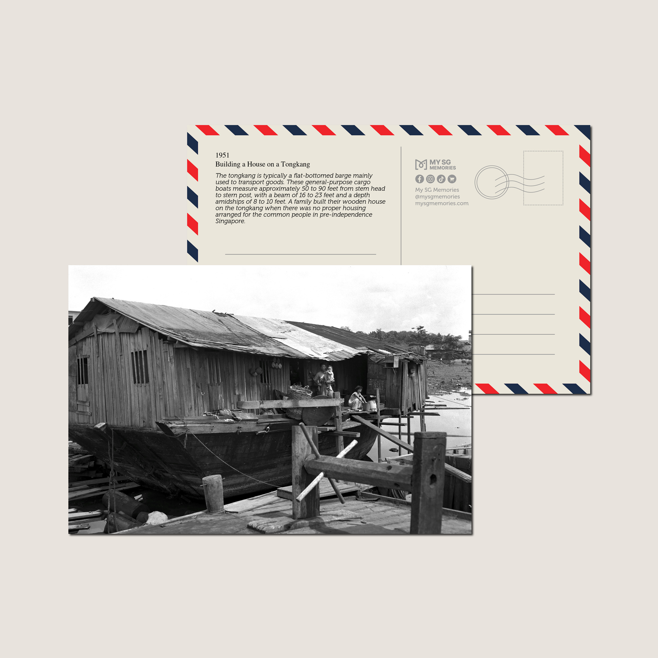 Building a House on a Tongkang 1951-My Sg Memories