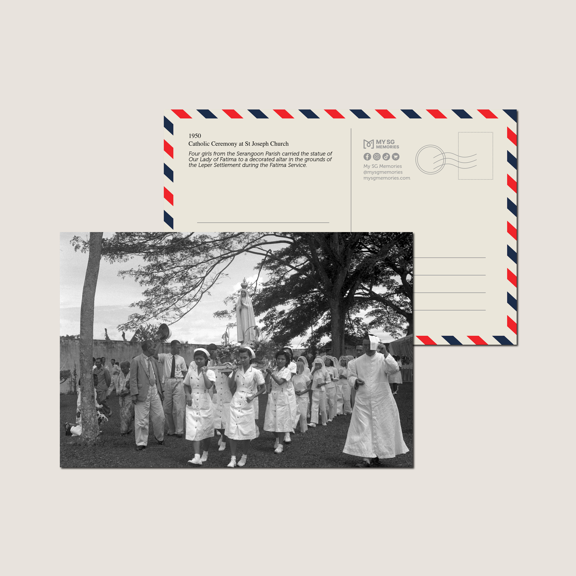 Catholic Ceremony at St Joseph Church 1950-My Sg Memories