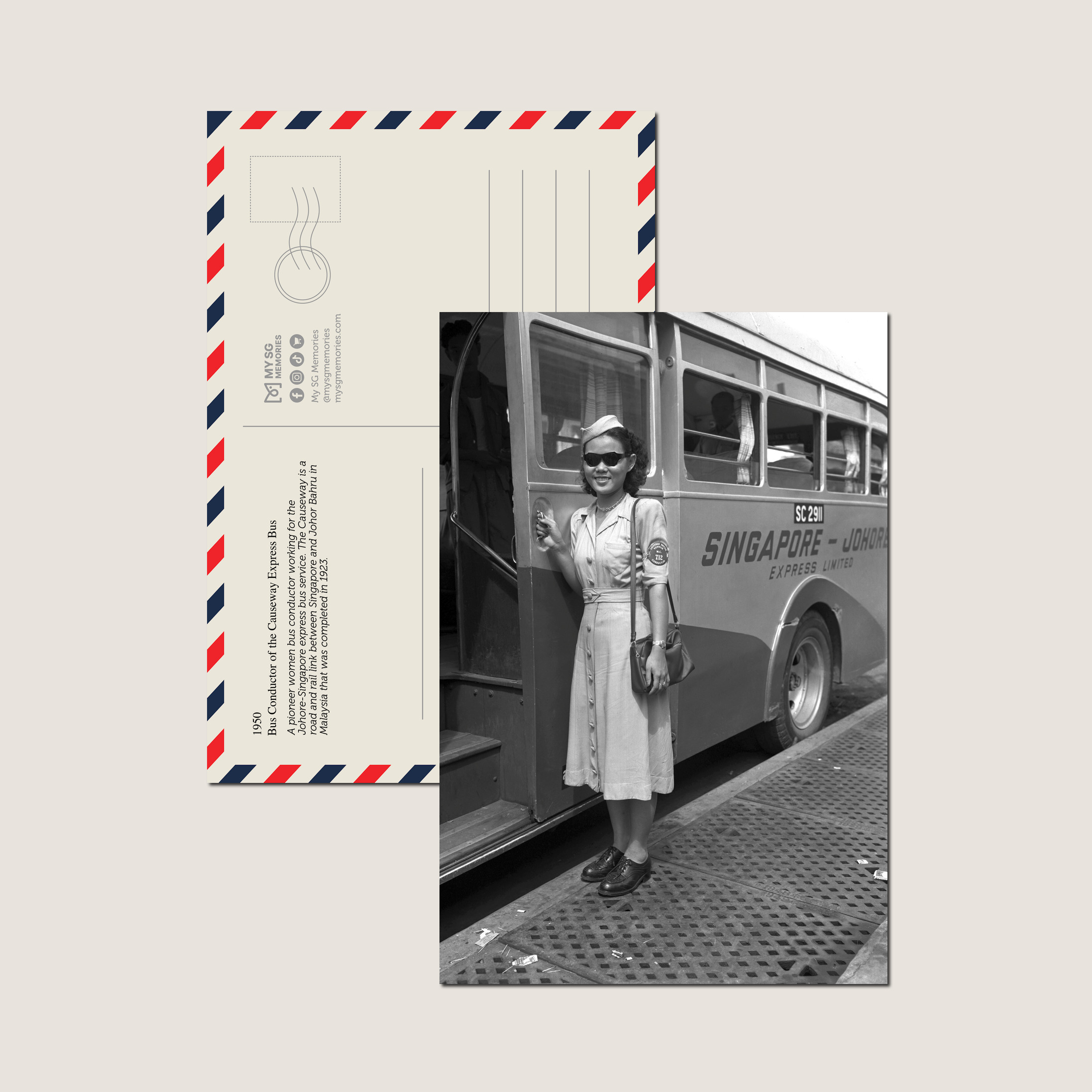 Bus Conductor of the Causeway Express Bus 1950-My Sg Memories