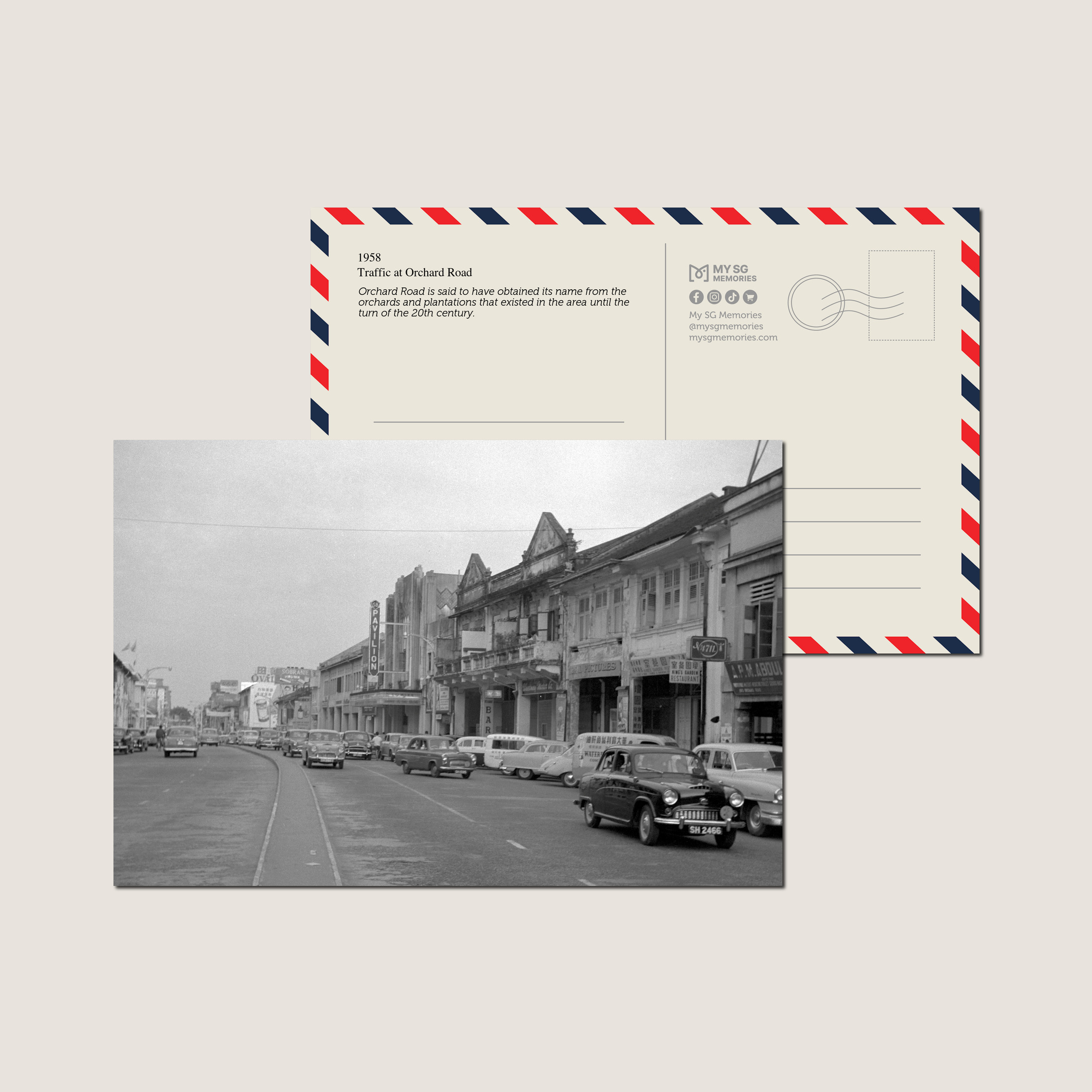 Traffic at Orchard Road 1958-My Sg Memories