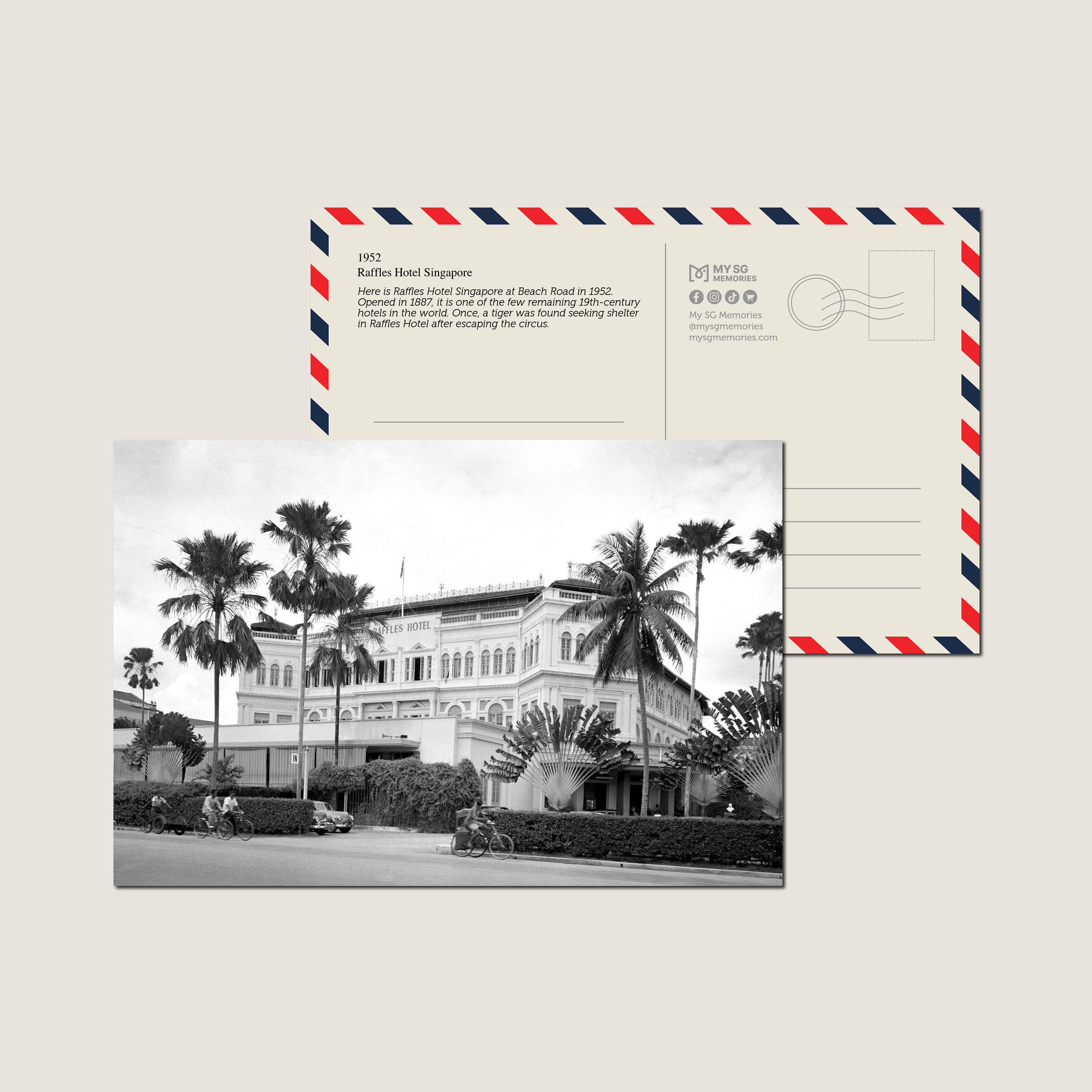 Raffles Hotel Singapore 1952-My Sg Memories