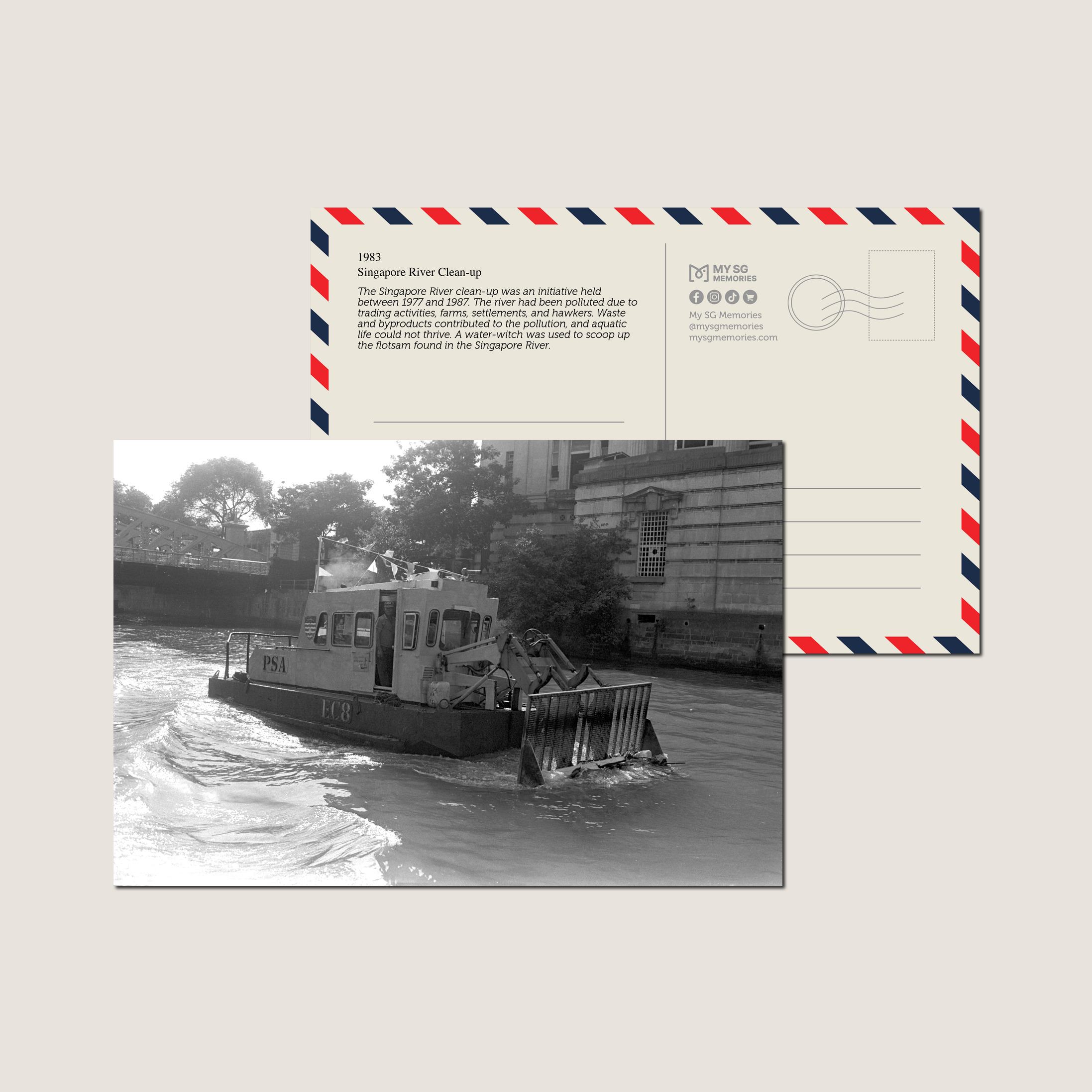 Singapore River Clean-up 1983-My Sg Memories
