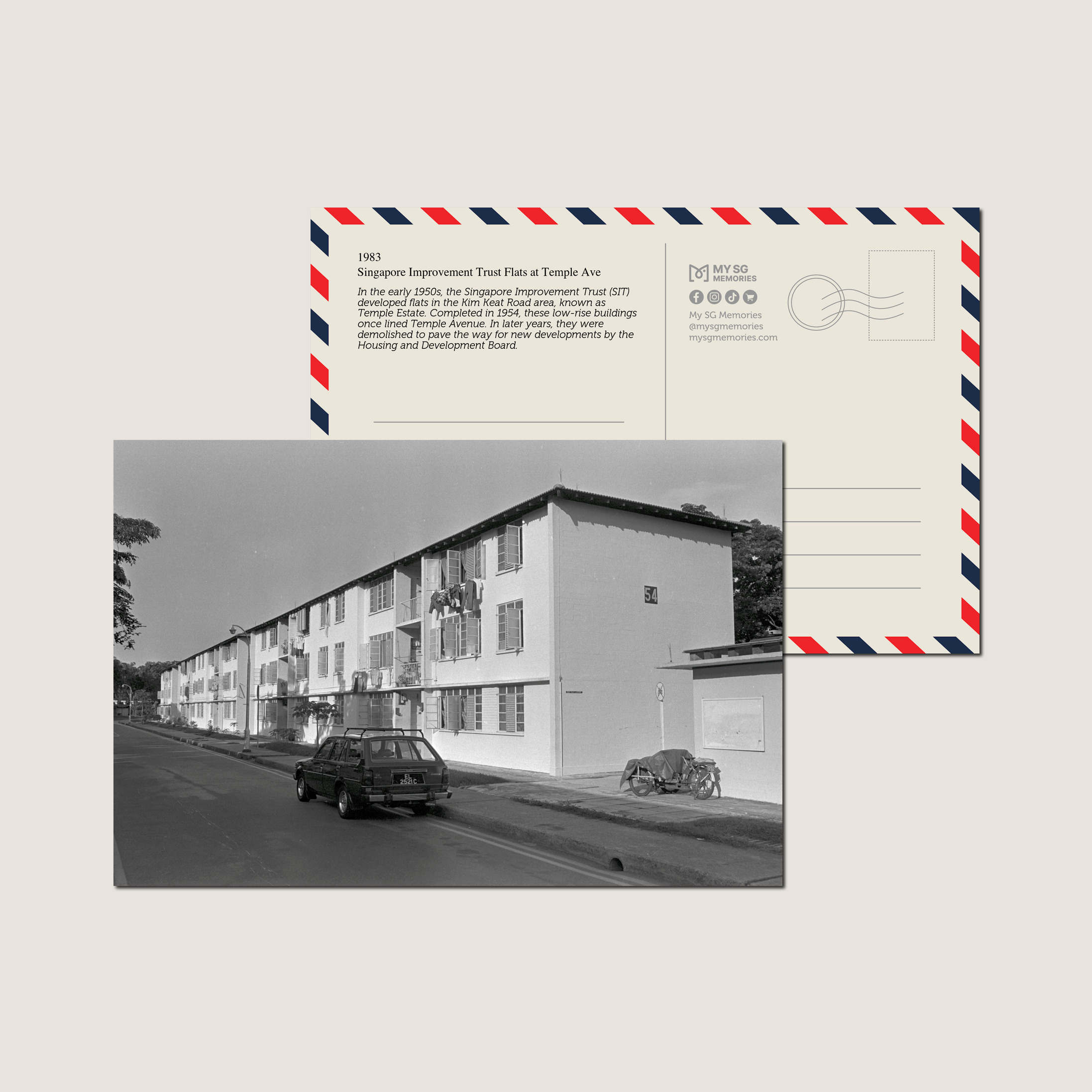 Singapore Improvement Trust Flats at Temple Ave 1983-My Sg Memories
