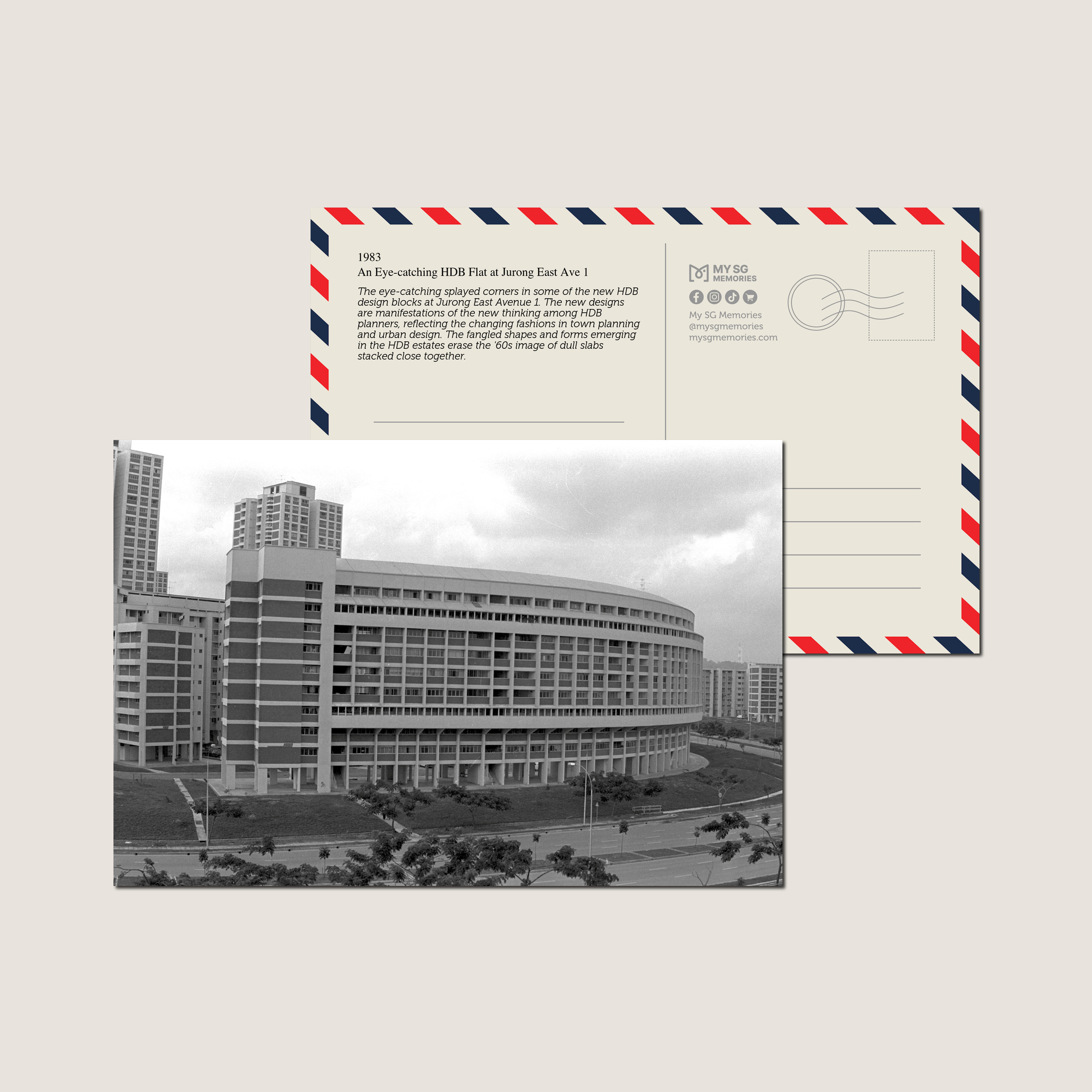 An Eye-catching HDB Flat at Jurong East Ave 1 1983-My Sg Memories