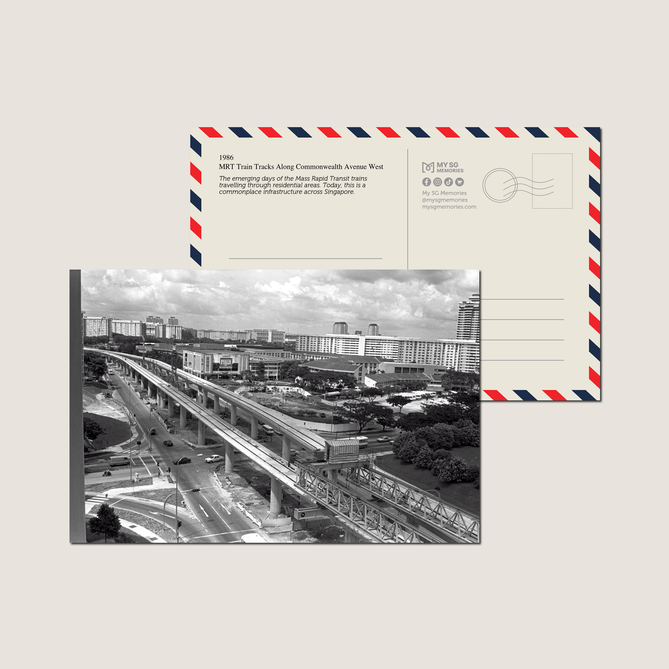 MRT Train Tracks Along Commonwealth Avenue West 1986-My Sg Memories