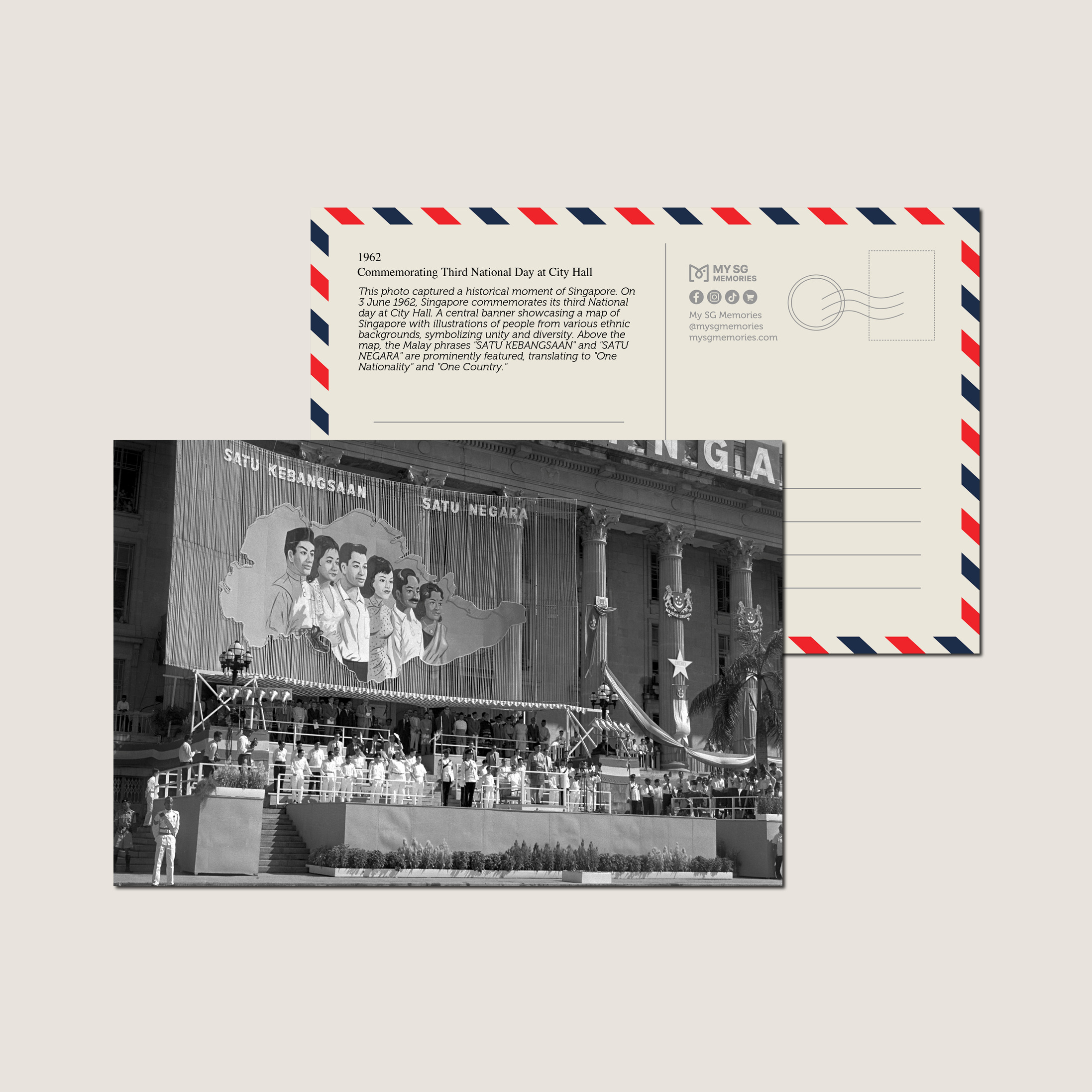 Commemorating Third National Day at City Hall 1962-My Sg Memories
