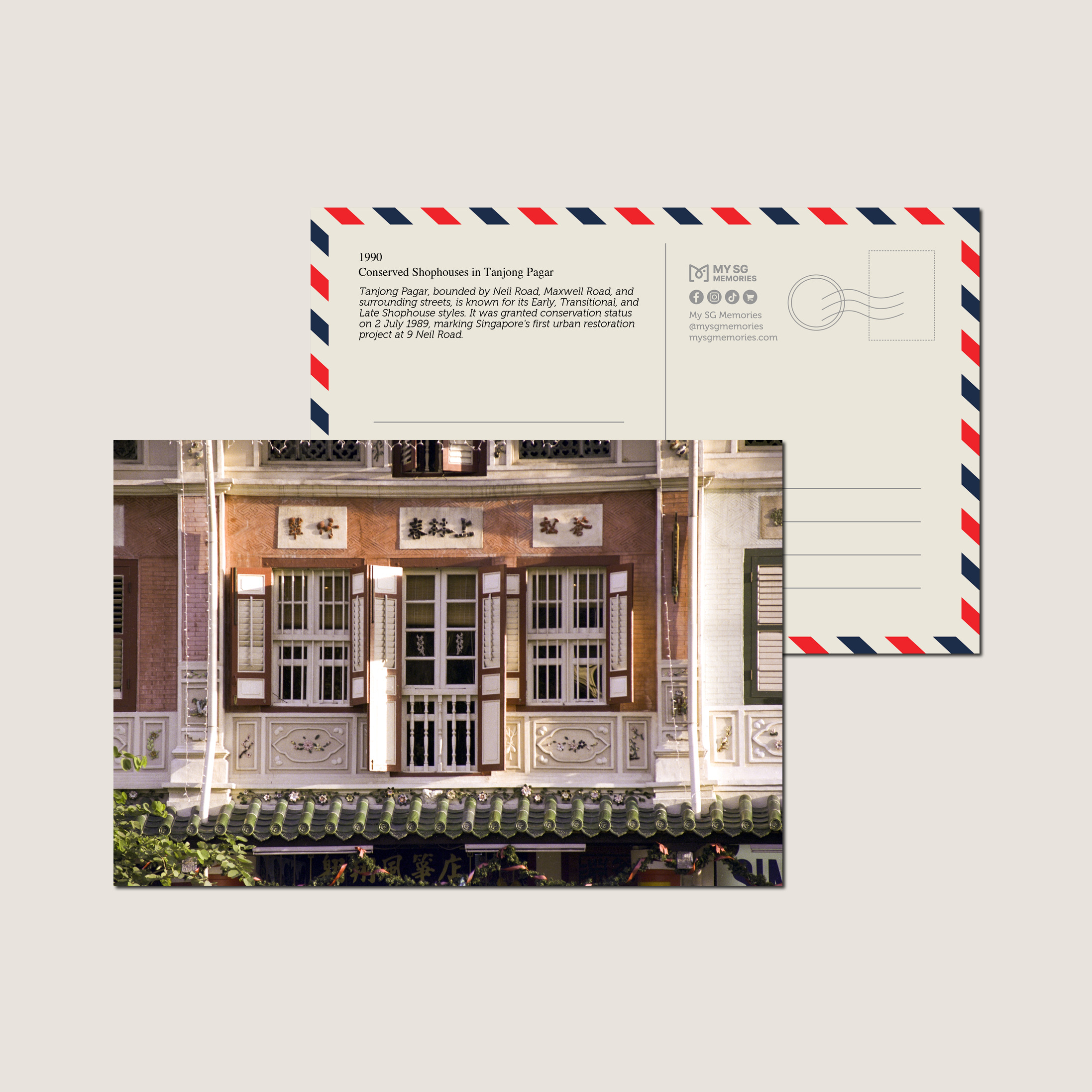 Conserved Shophouses in Tanjong Pagar 1990-My Sg Memories