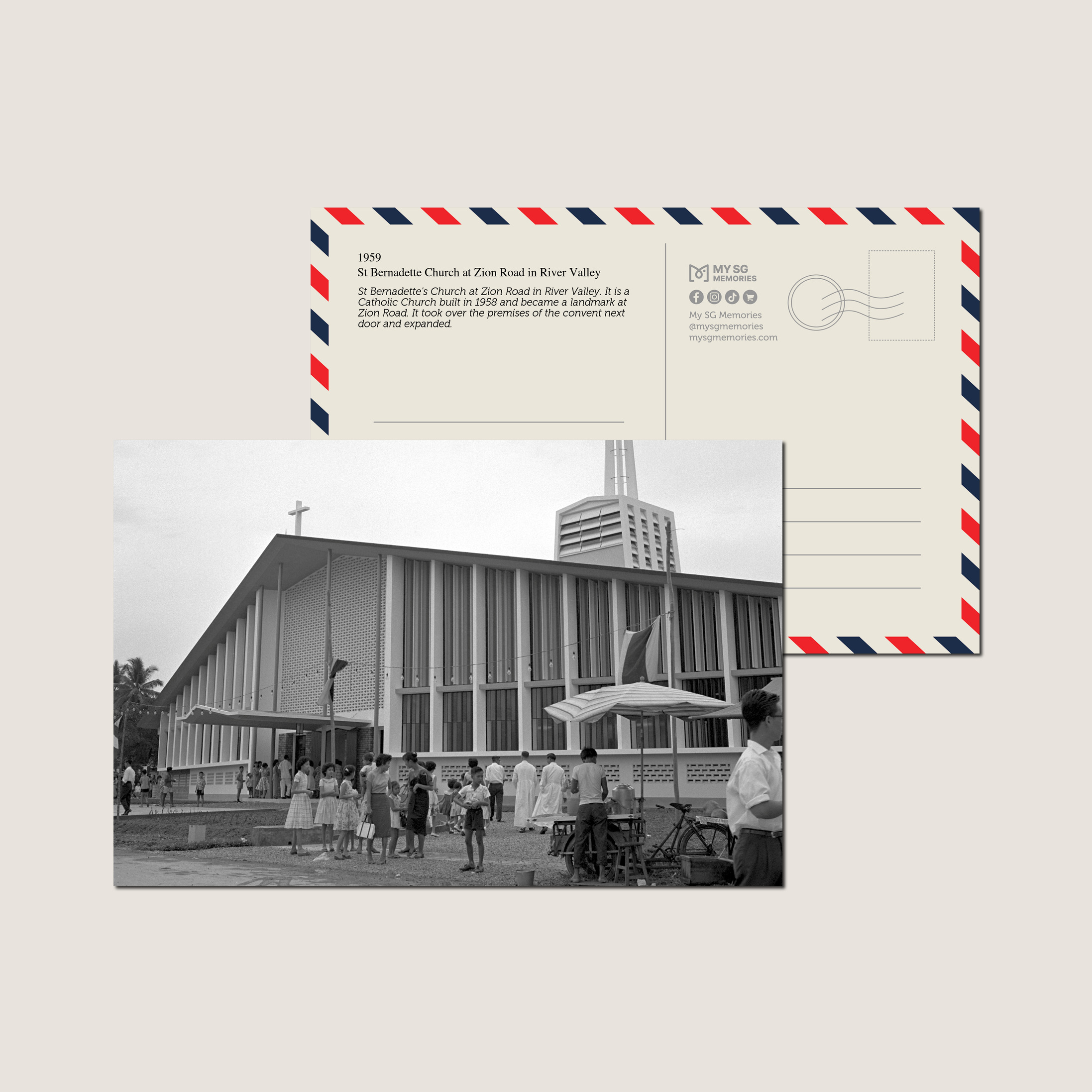 St Bernadette Church at Zion Road in River Valley 1959-My Sg Memories