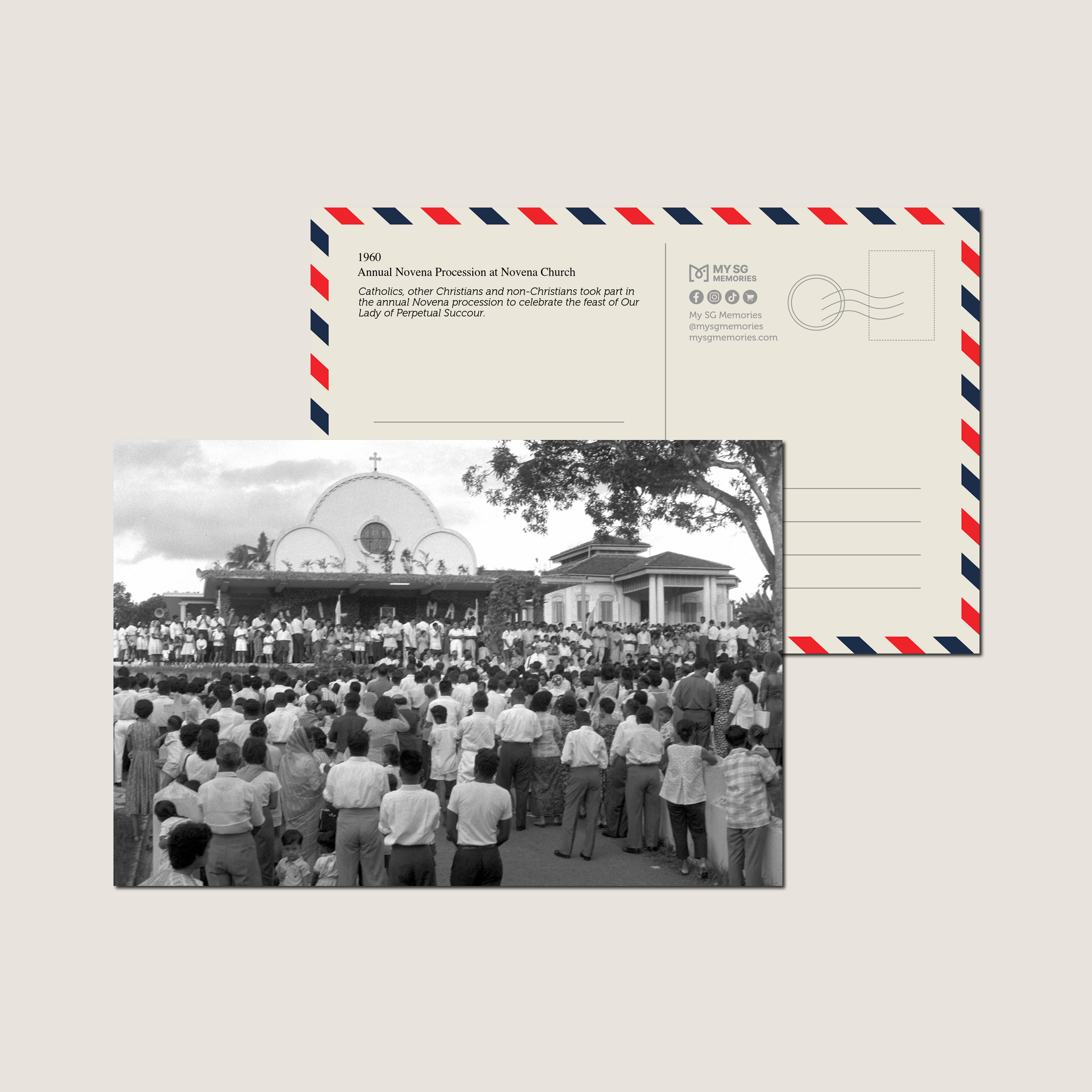 Annual Novena Procession at Novena Church 1960-My Sg Memories