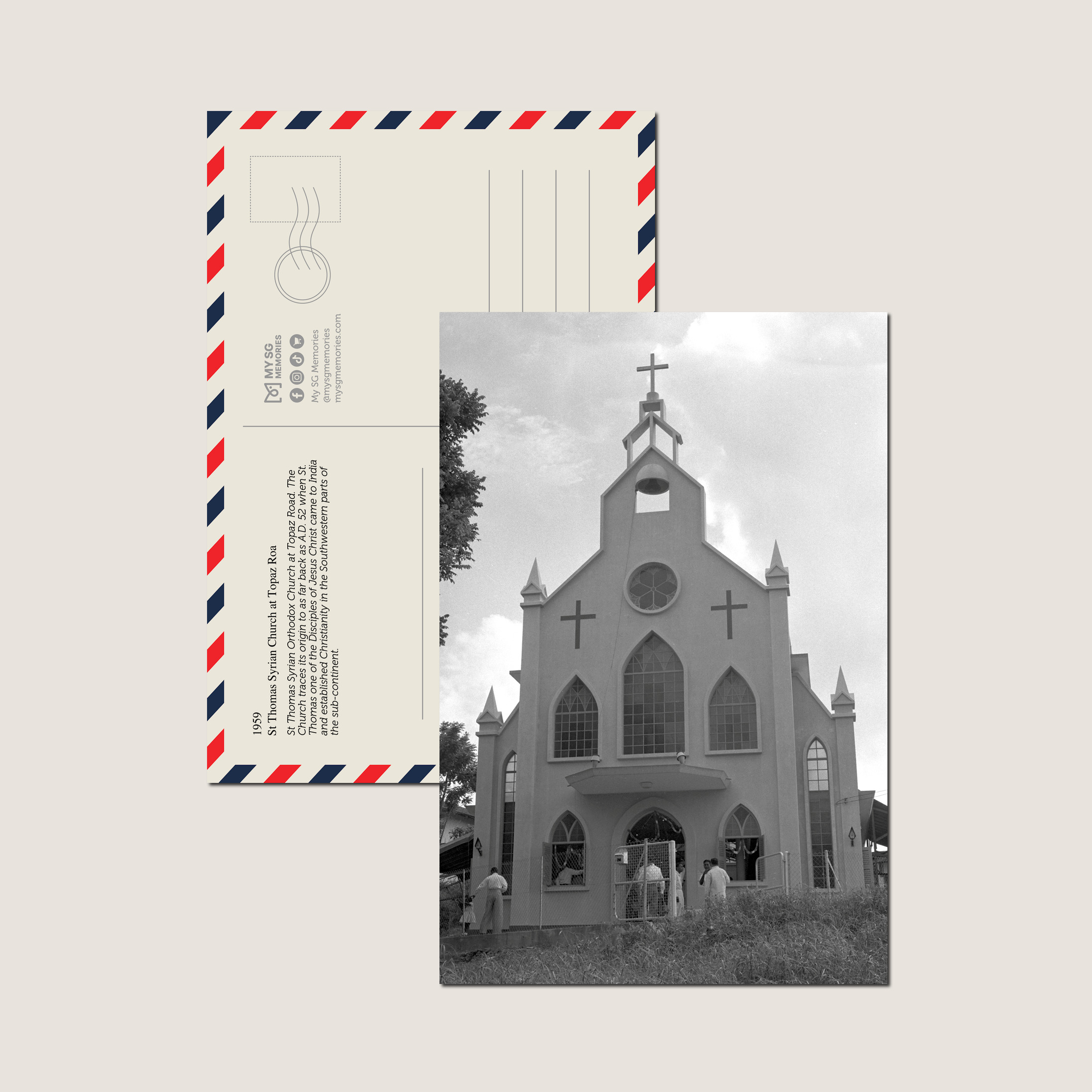St Thomas Syrian Church at Topaz Roa 1959-My Sg Memories