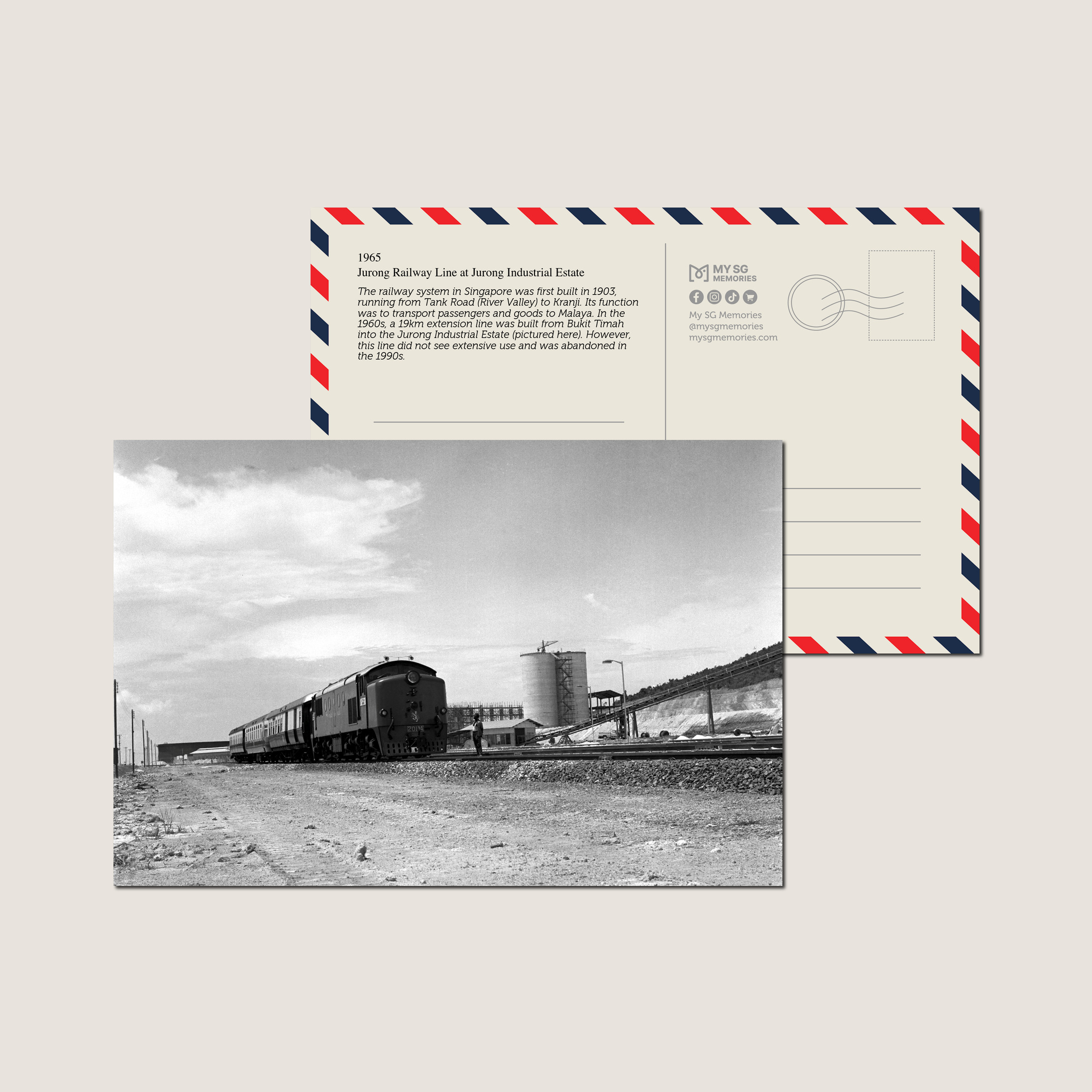 Jurong Railway Line at Jurong Industrial Estate 1965-My Sg Memories