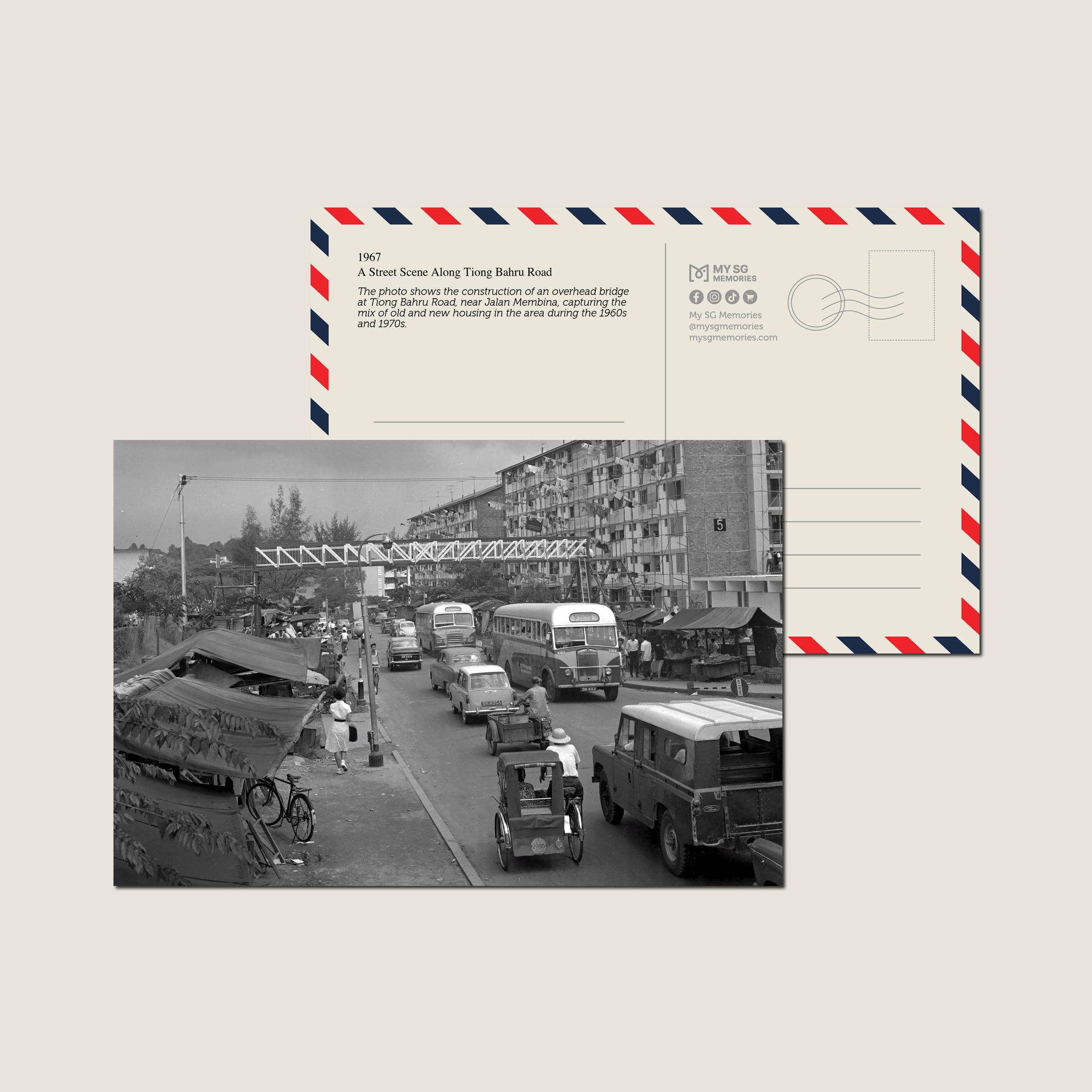 A Street Scene Along Tiong Bahru Road 1967-My Sg Memories