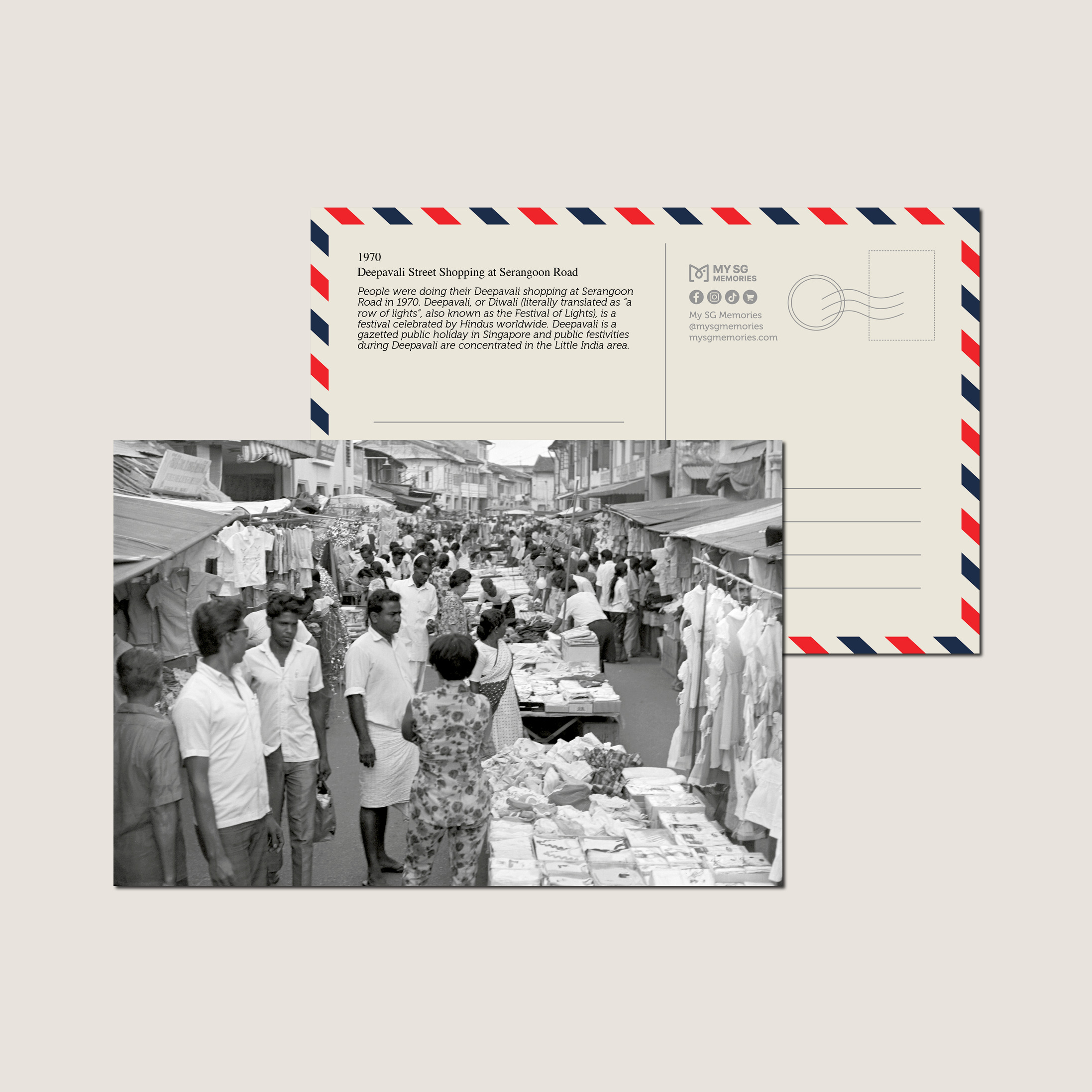 Deepavali Street Shopping at Serangoon Road 1970-My Sg Memories