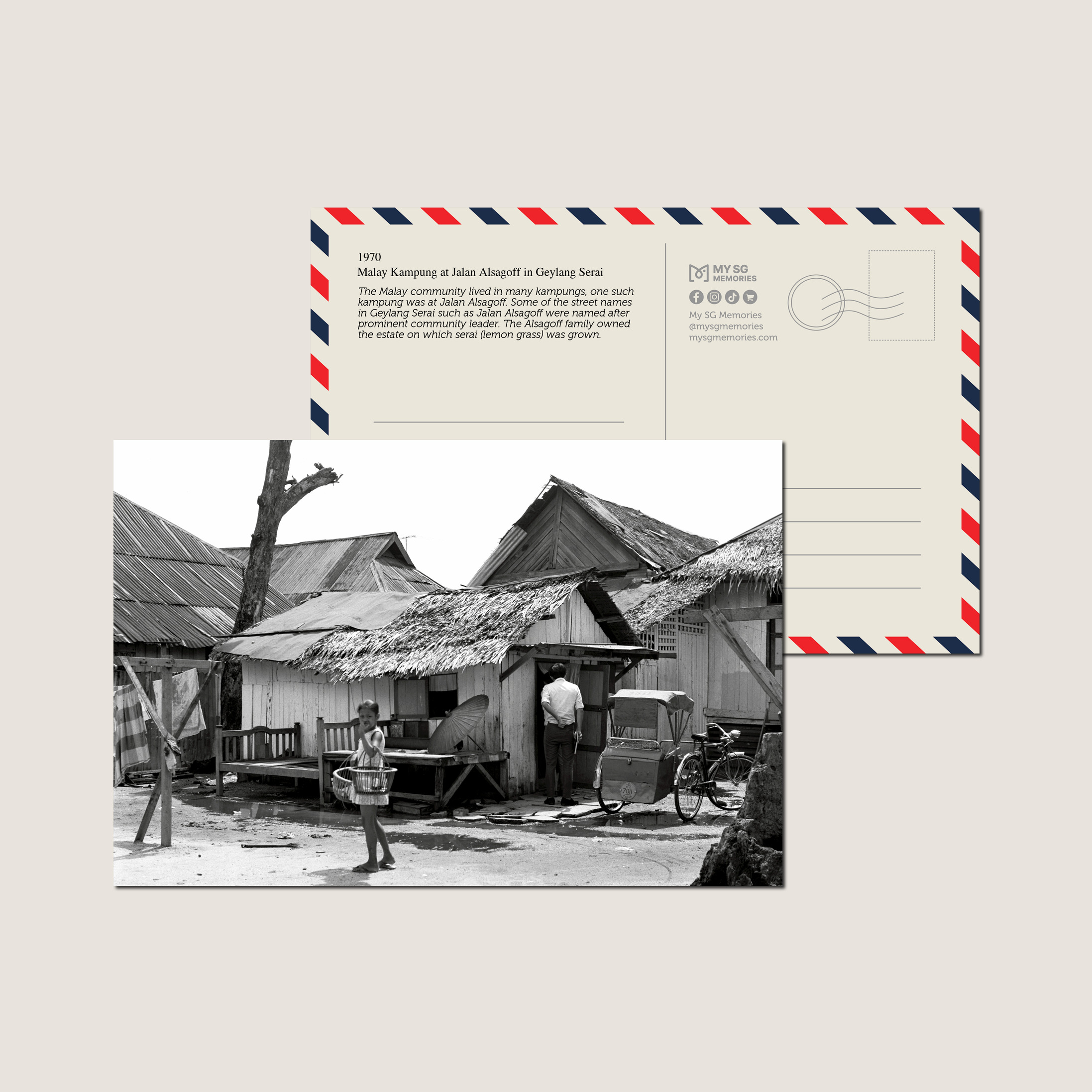Malay Kampung at Jalan Alsagoff in Geylang Serai 1970-My Sg Memories